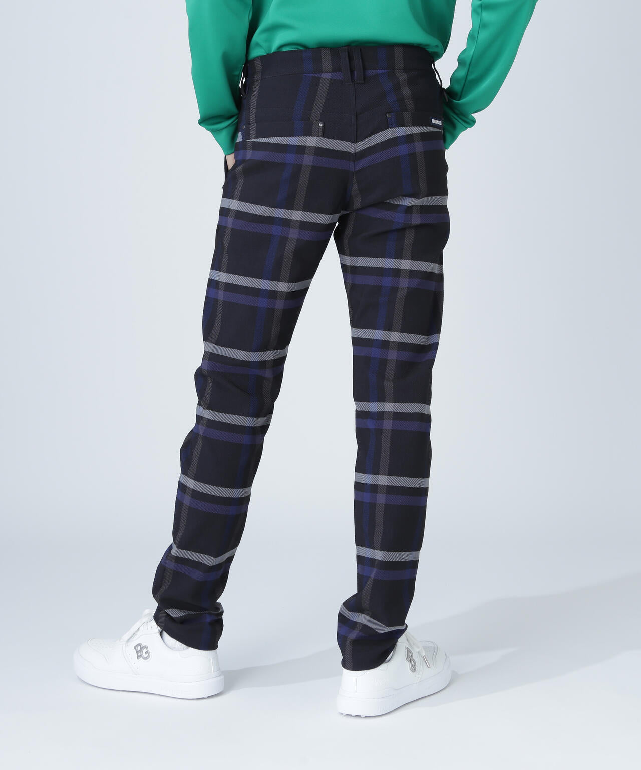 TRストレッチカルゼパンツ ＜チェック柄＞