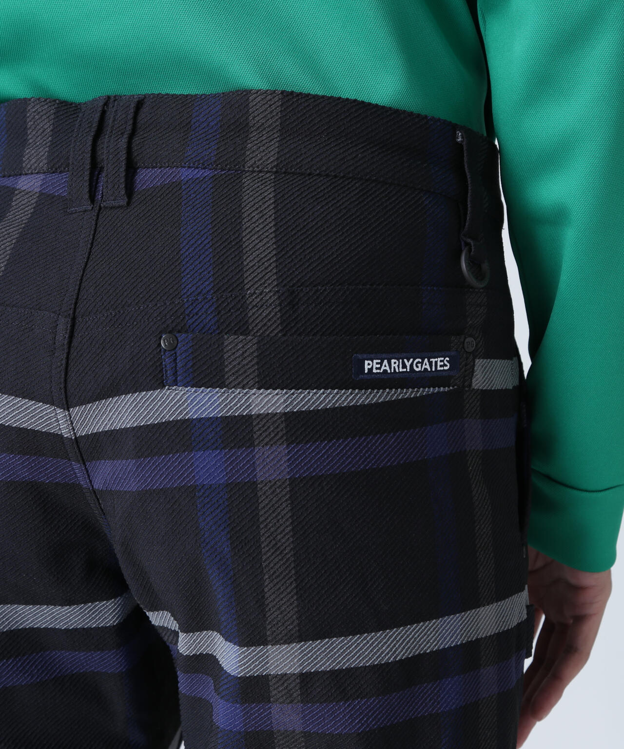 TRストレッチカルゼパンツ ＜チェック柄＞