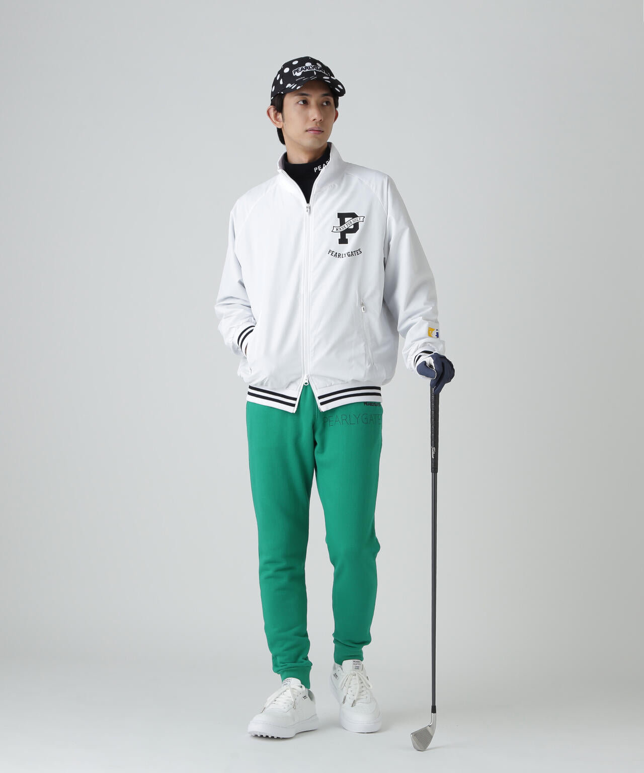 ジグザグ裏毛ジャガードジョガーパンツ | PEARLY GATES