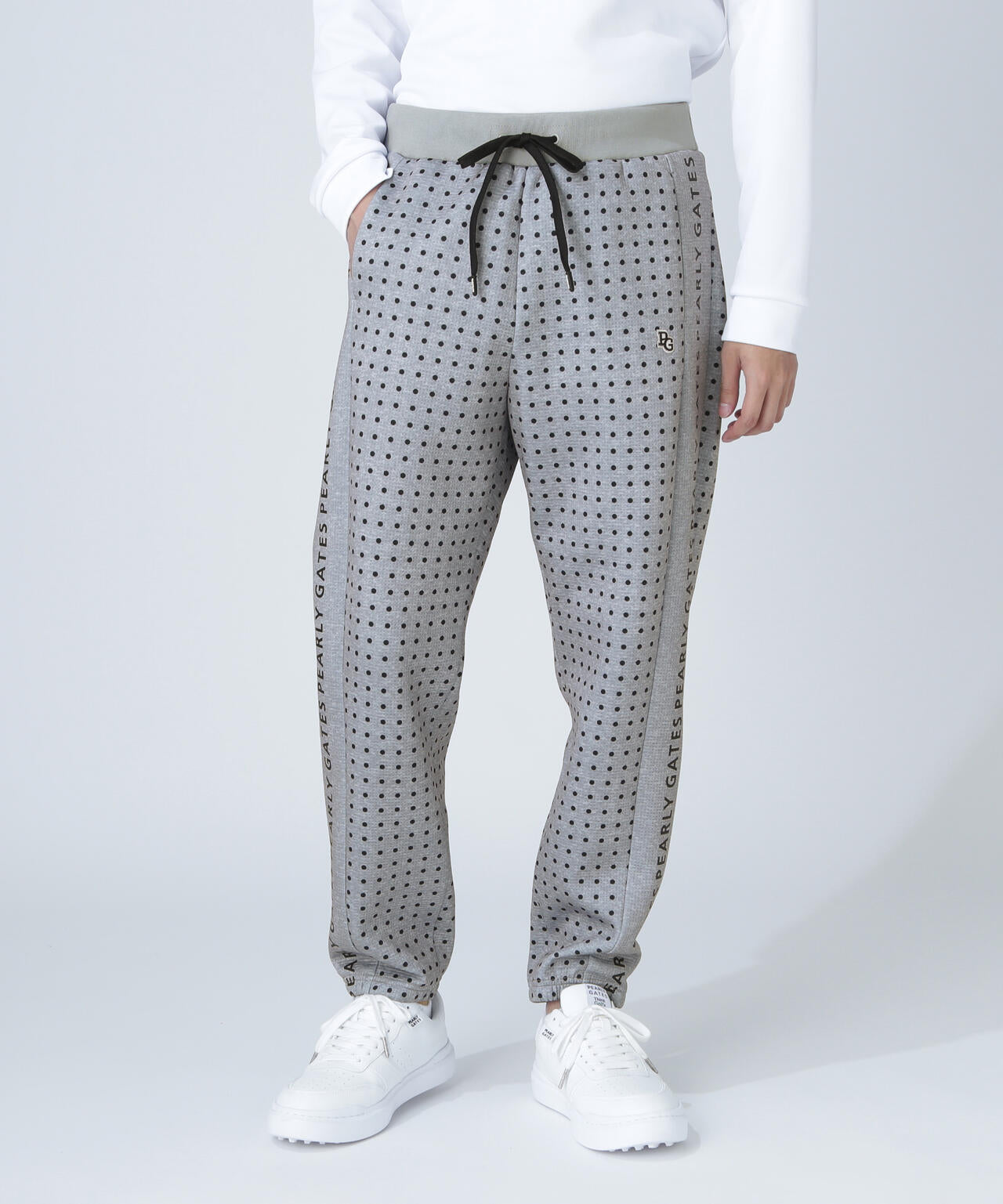 ダブルフェイスジョガーパンツ ＜ミニドット柄＞