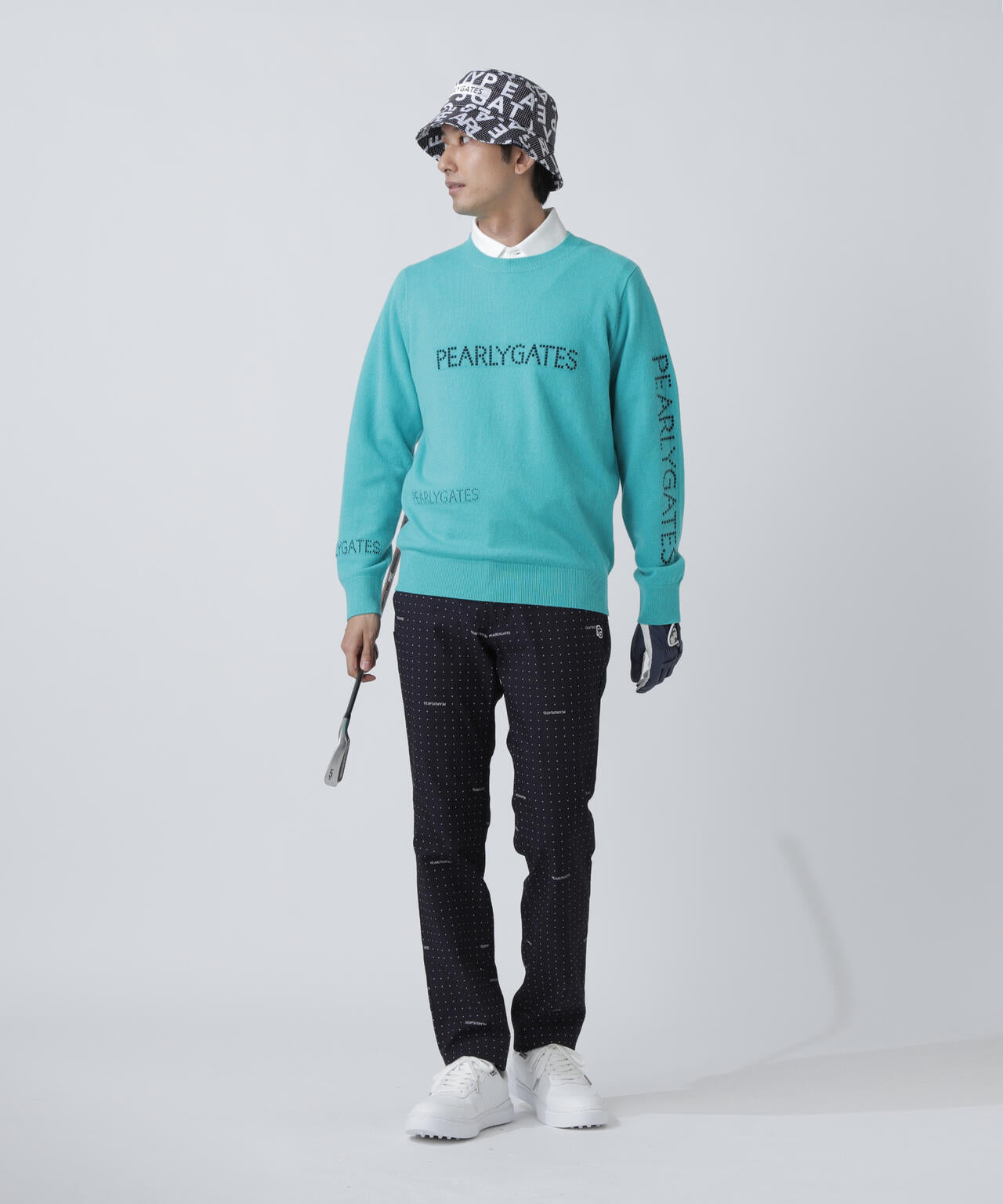 C/Peストレッチドビーツイルパンツ ＜ミニドット柄＞ | PEARLY