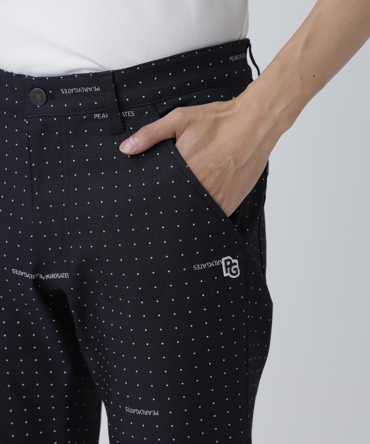 C/Peストレッチドビーツイルパンツ ＜ミニドット柄＞ | PEARLY