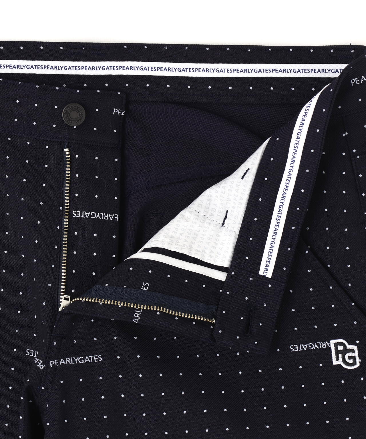 C/Peストレッチドビーツイルパンツ ＜ミニドット柄＞