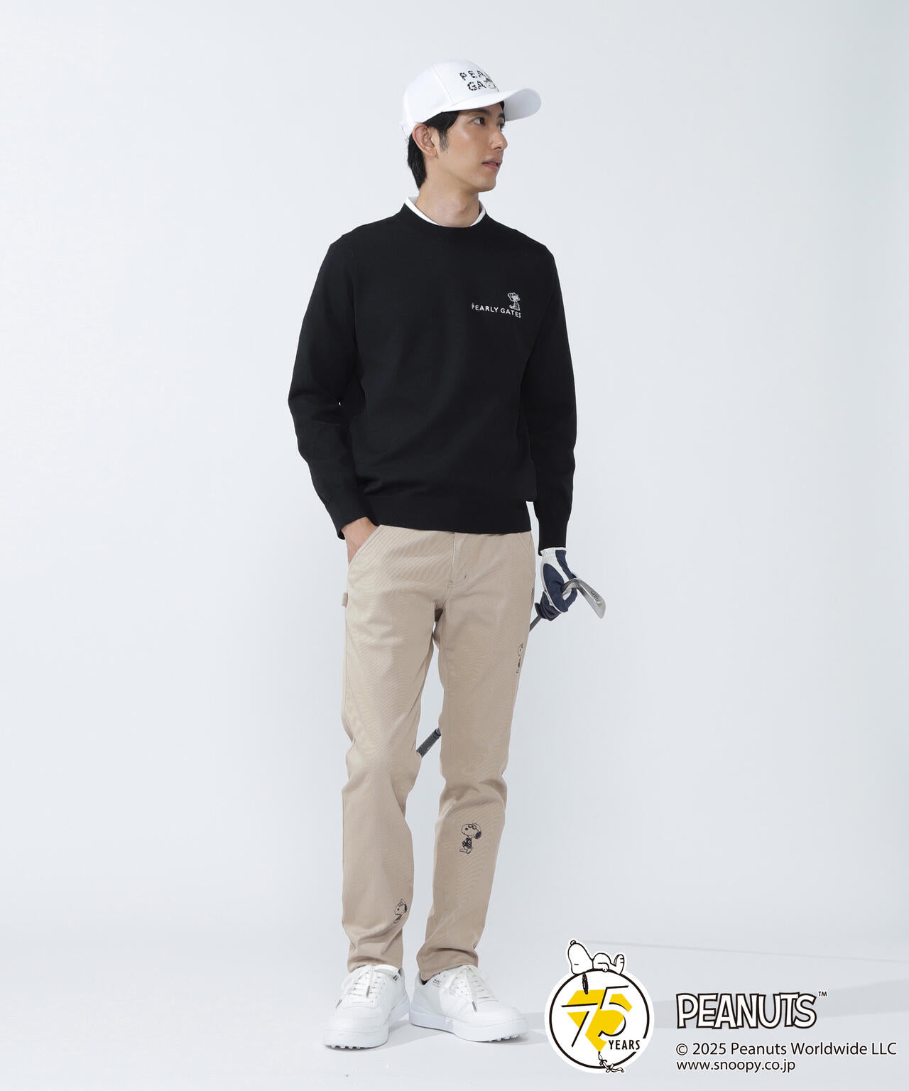 SNOOPY】コーマ×フレックス 5ポケットパンツ | PEARLY GATES（パーリー