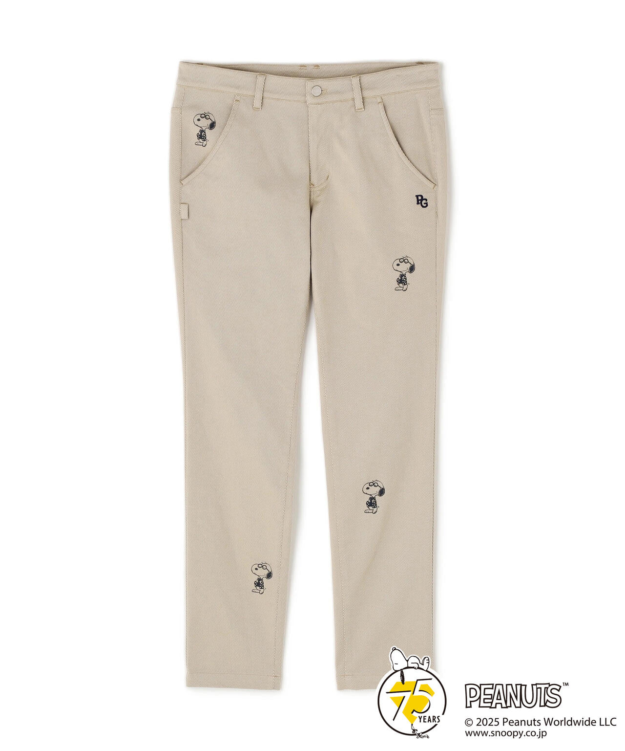 SNOOPY】コーマ×フレックス 5ポケットパンツ | PEARLY GATES（パーリー