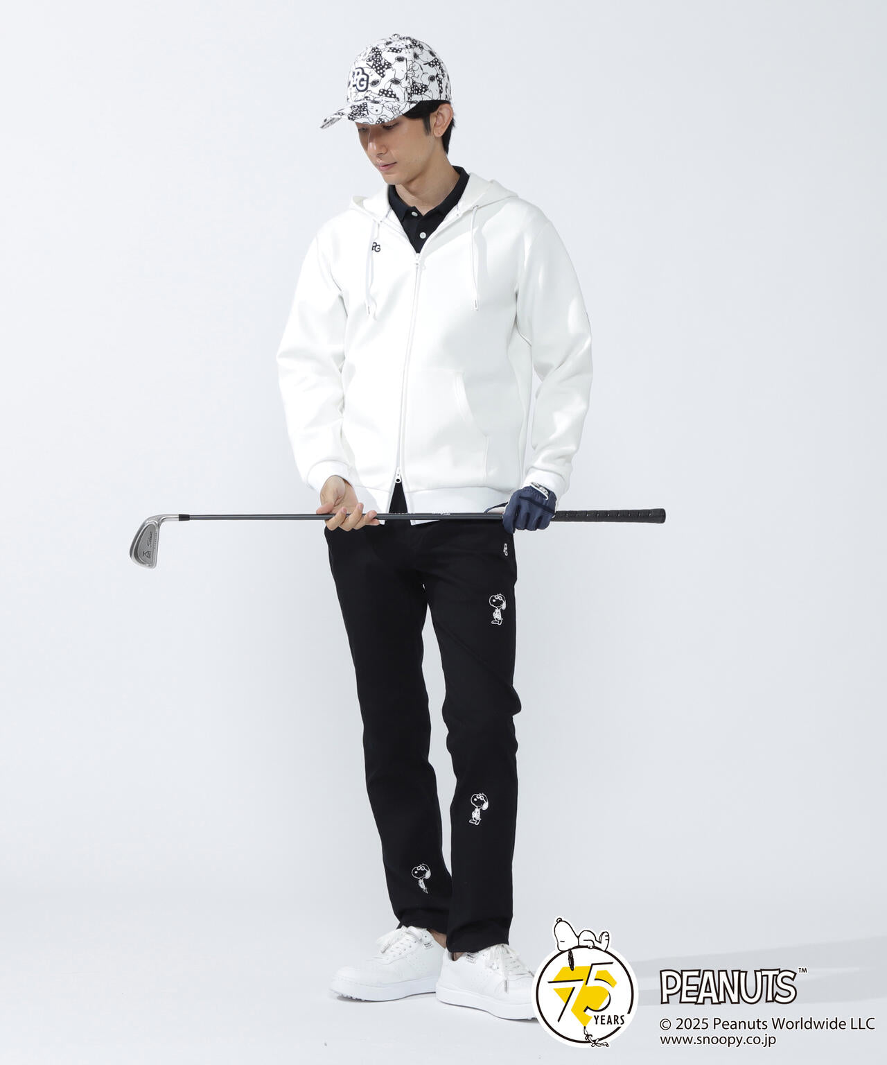 SNOOPY】コーマ×フレックス 5ポケットパンツ | PEARLY GATES（パーリー