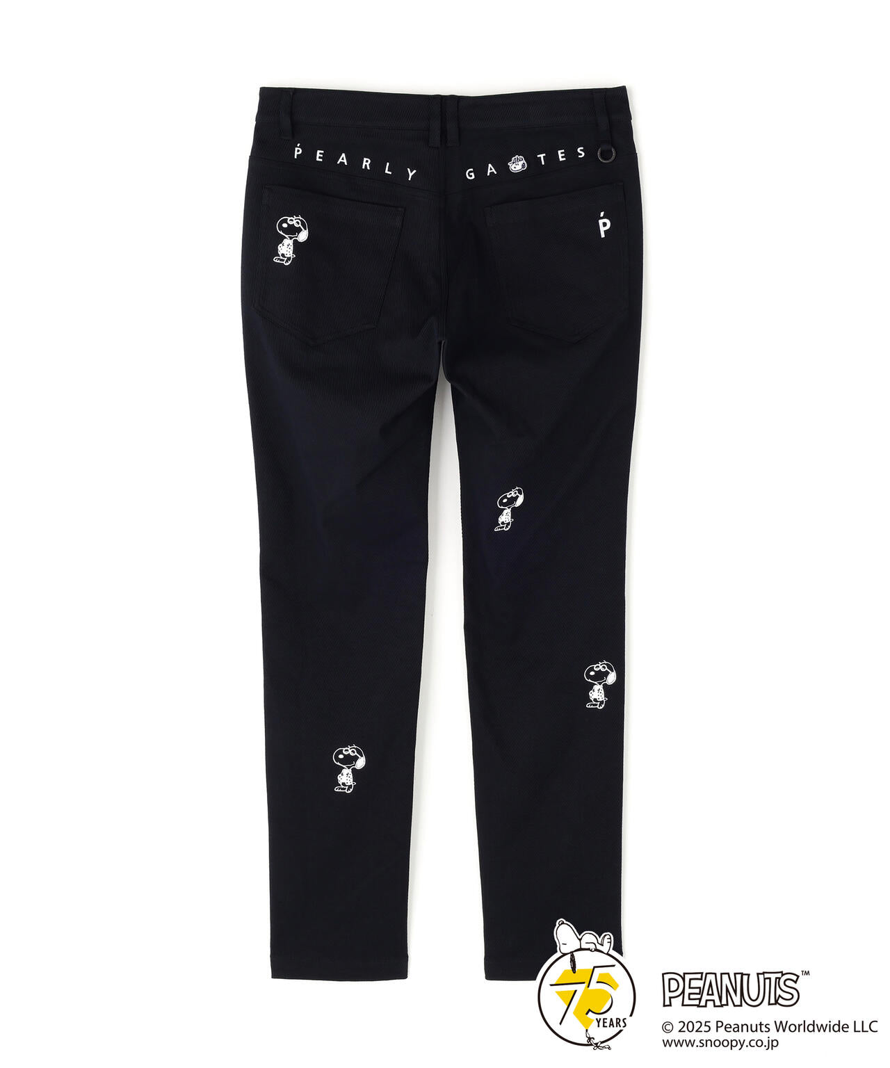 【限定モデル】パーリーゲイツ　パンツ　ウール素材　スヌーピーコラボ　5 L〜XL SNOOPY】コーマ×フレックス 5ポケットパンツ | PEARLY GATES（パーリー