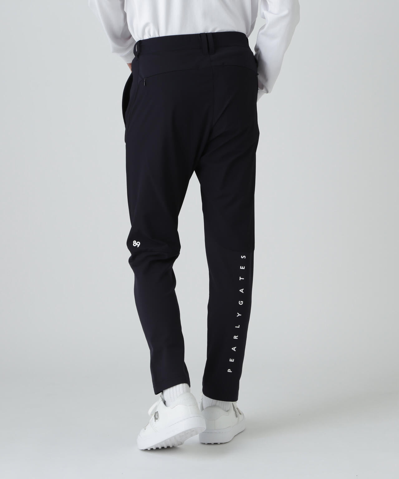 パーリーゲイツ 春夏用パンツ　サイズ５ パーリーゲイツ パンツ 白 無地 ロゴ刺しゅう メンズ 5(L