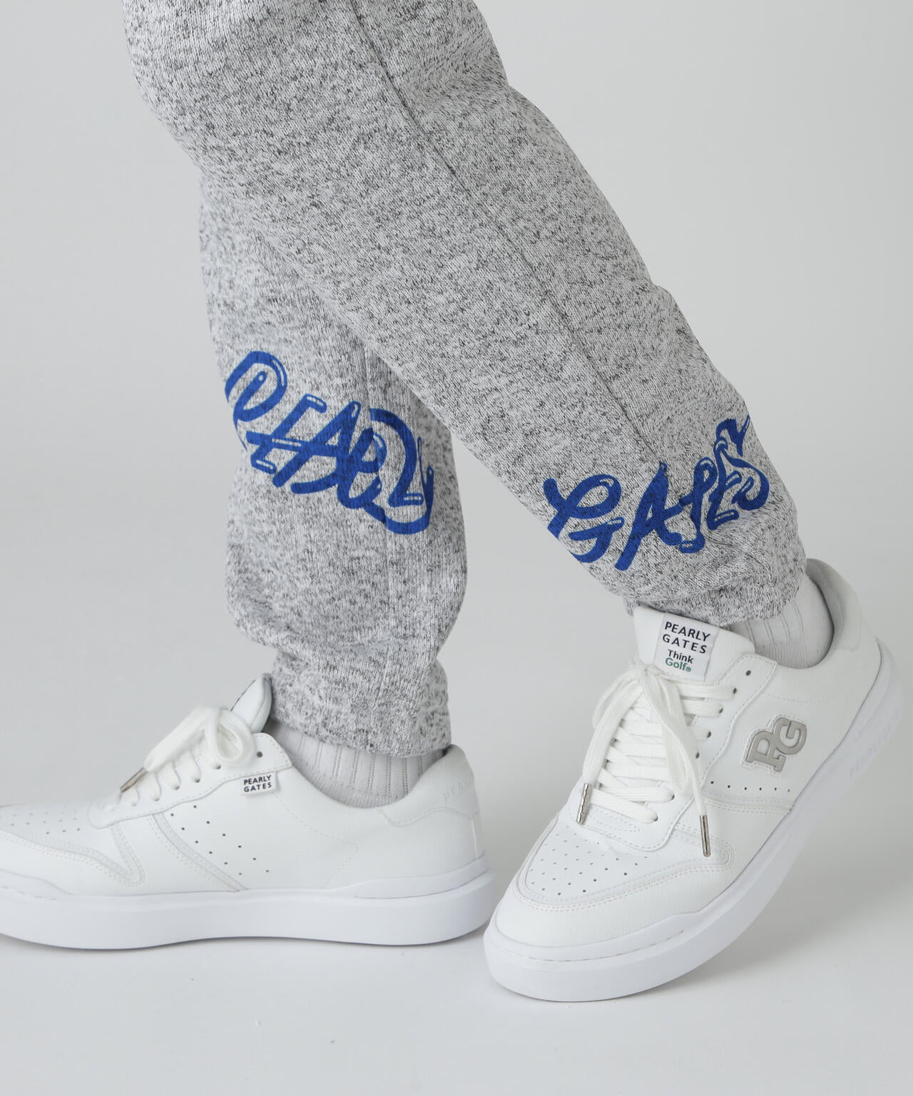 両面起毛ぷにぷにロゴ柄ジョガーパンツ | PEARLY GATES（パーリー