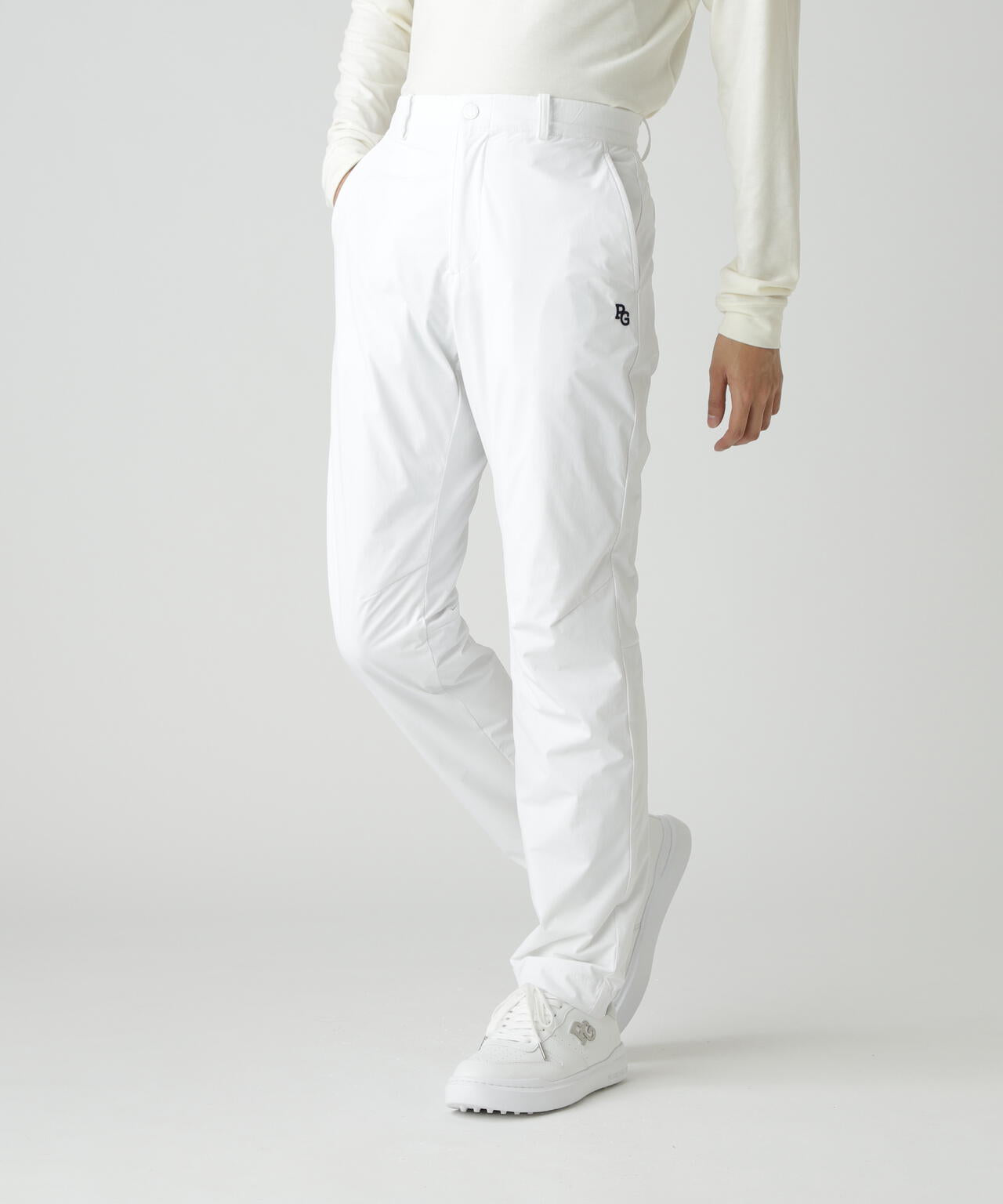 新品　パーリーゲイツ　パーリー　ストレッチ　ホワイト　薄手　ウエストゴム　1 Peストレッチドビー中綿パンツ | PEARLY GATES（パーリーゲイツ