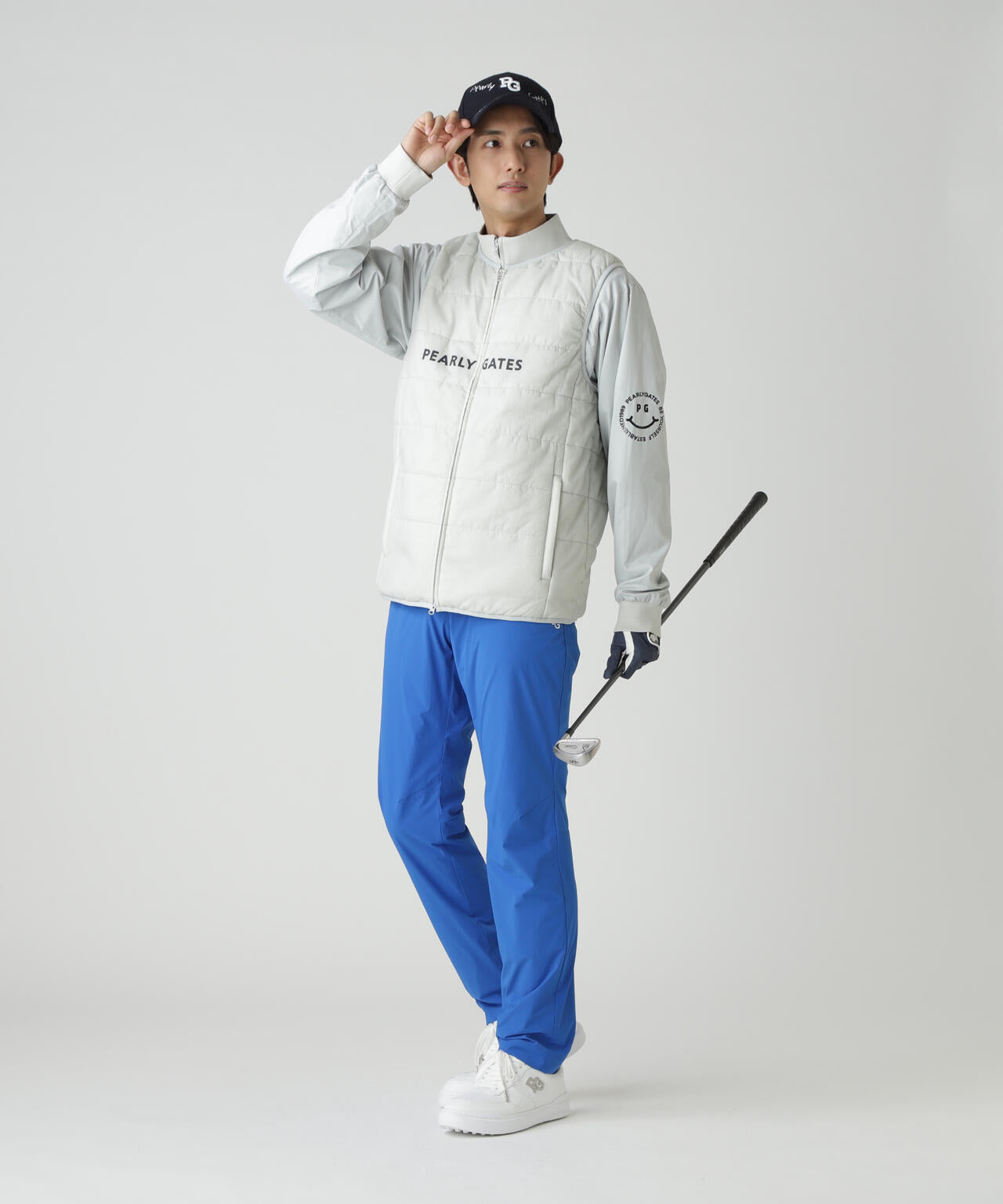 PEARLY GATES パーリーゲイツ 中綿パンツ 宇宙ワッペン ホワイト系 4 ゴルフウェア メンズ PEARLY GATESパーリーゲイツ ボア、中綿、ダウンパンツメンズM 楽天