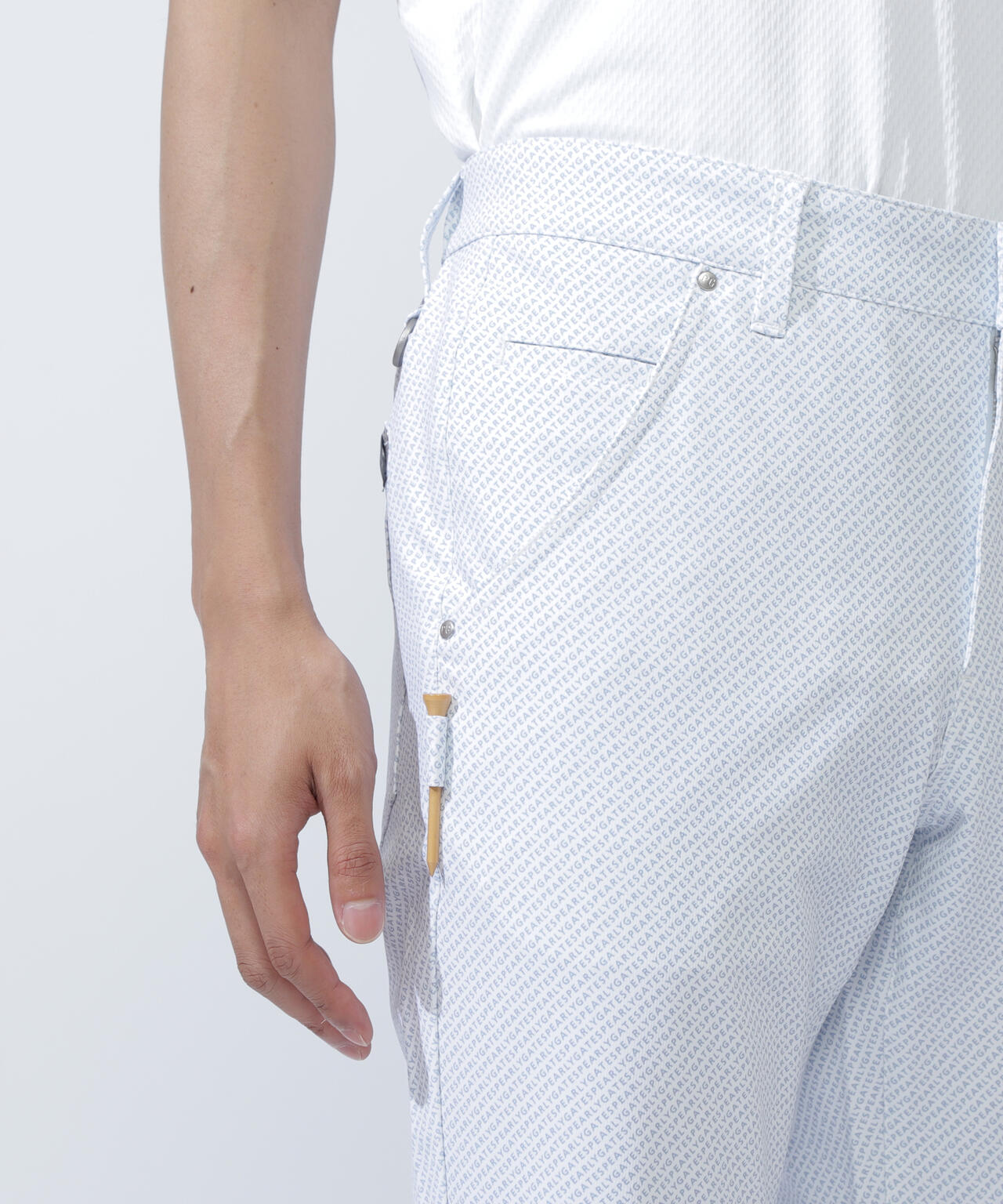 ATHLEACT 4WAYピケ5ポケットパンツ ＜ロゴ総柄＞ | PEARLY GATES