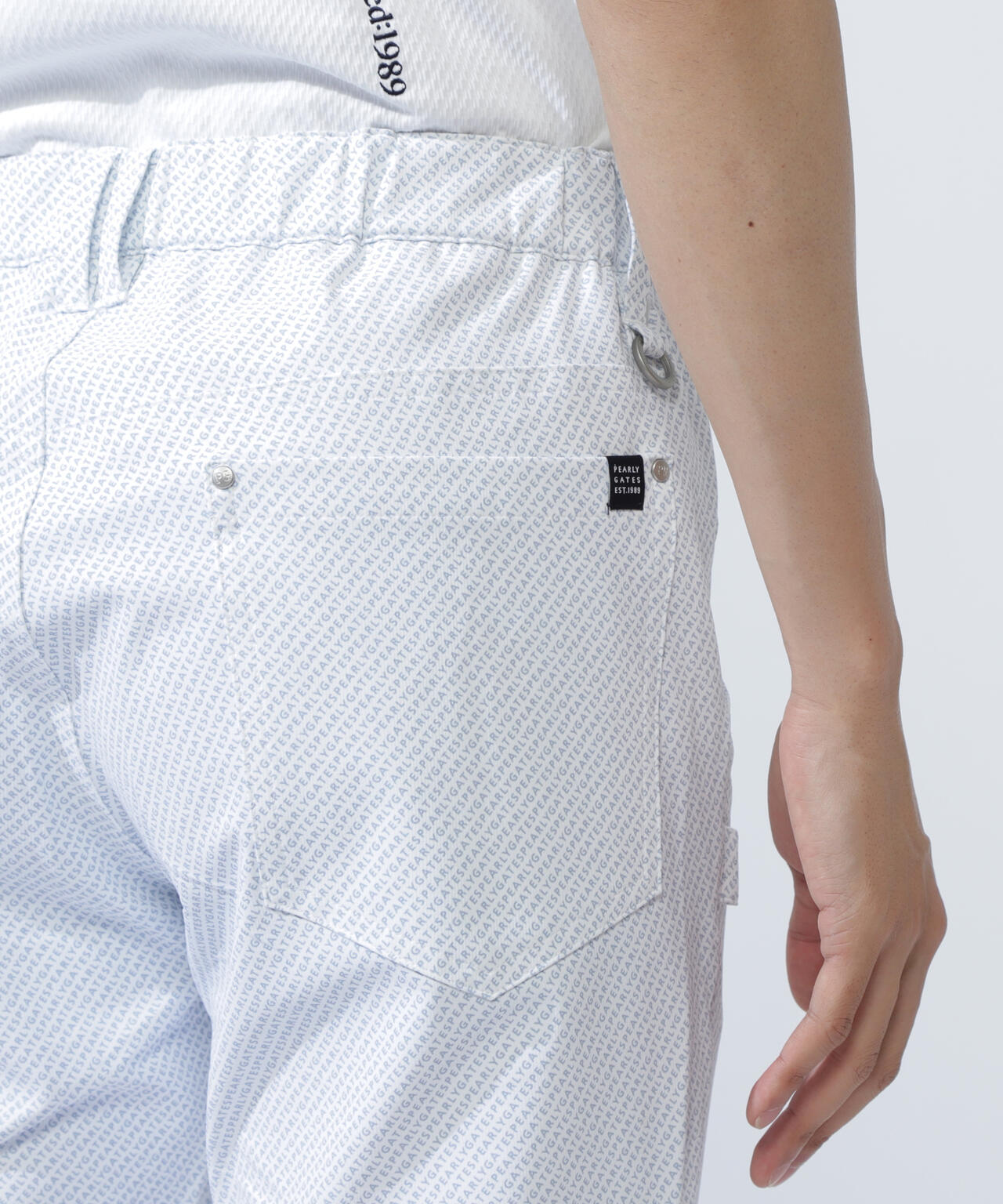 ATHLEACT 4WAYピケ5ポケットパンツ ＜ロゴ総柄＞ | PEARLY GATES