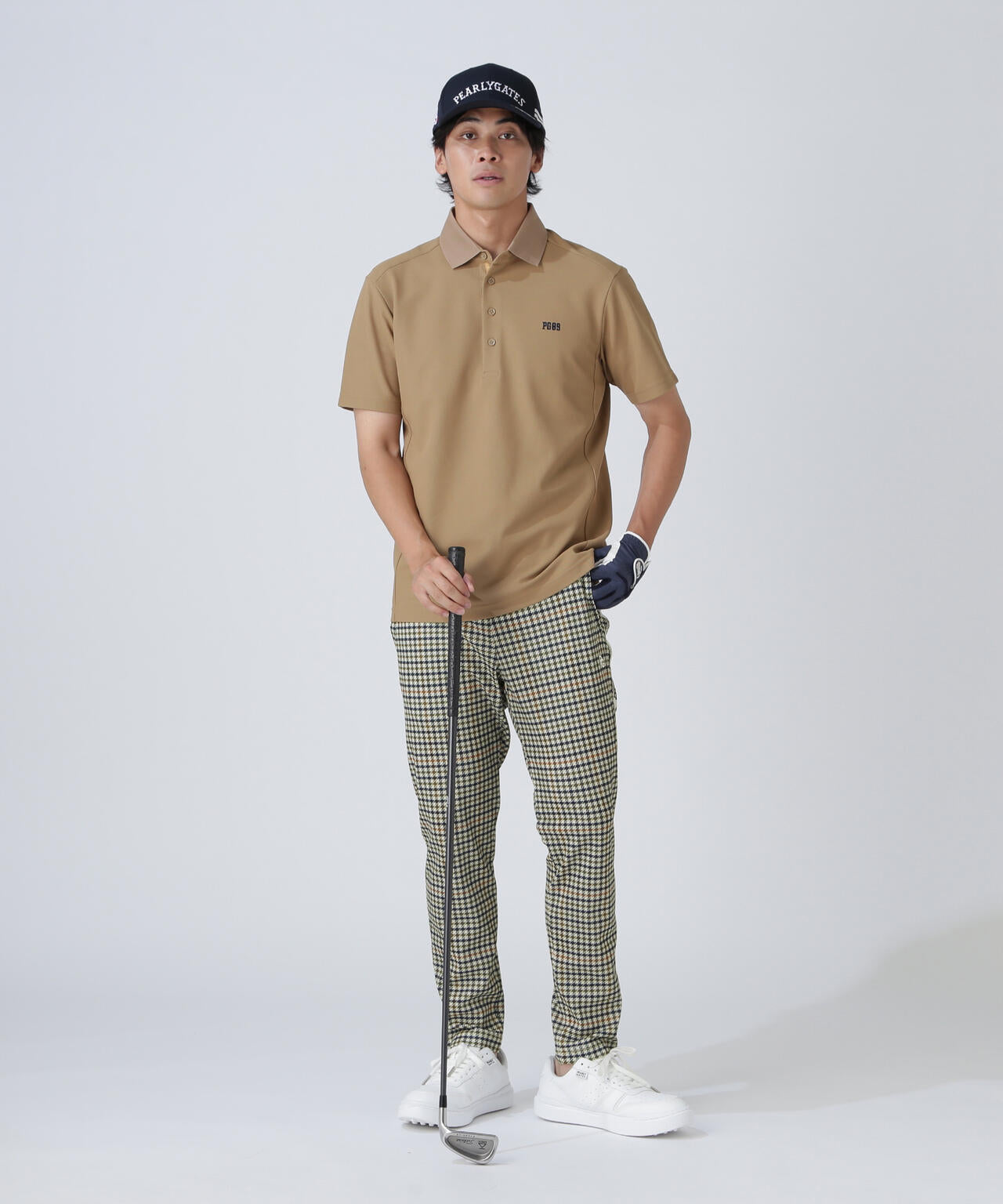 [わ]PEARLY GATES ヘリンボンジャガードチェック柄 パンツ セール】【PEARLY GATES】TEXBRIDヘリンボンジャガードチェック