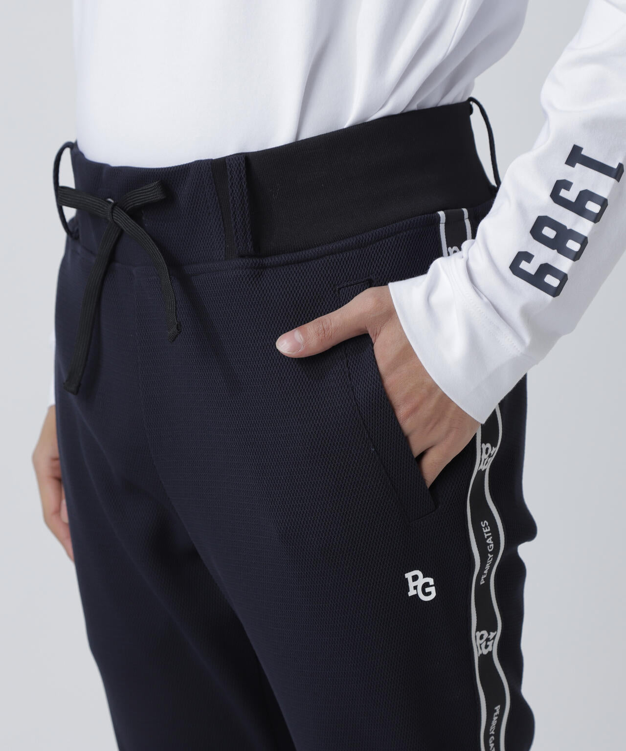 新品　PEARLY GATES メンズ　ストレッチパンツ Peストレッチメッシュ トラックパンツ | PEARLY GATES（パーリー