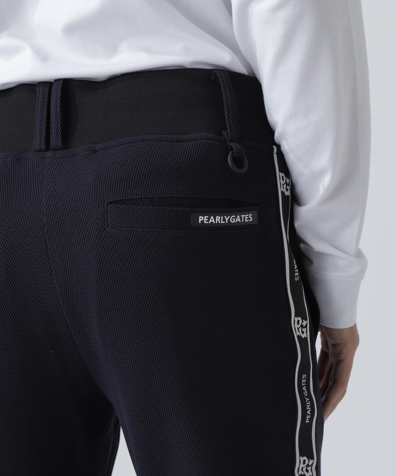 PEARLY GATES パーリーゲイツ ストレッチパンツ ブラック系サイズ00 Peストレッチメッシュ トラックパンツ | PEARLY GATES（パーリーゲイツ