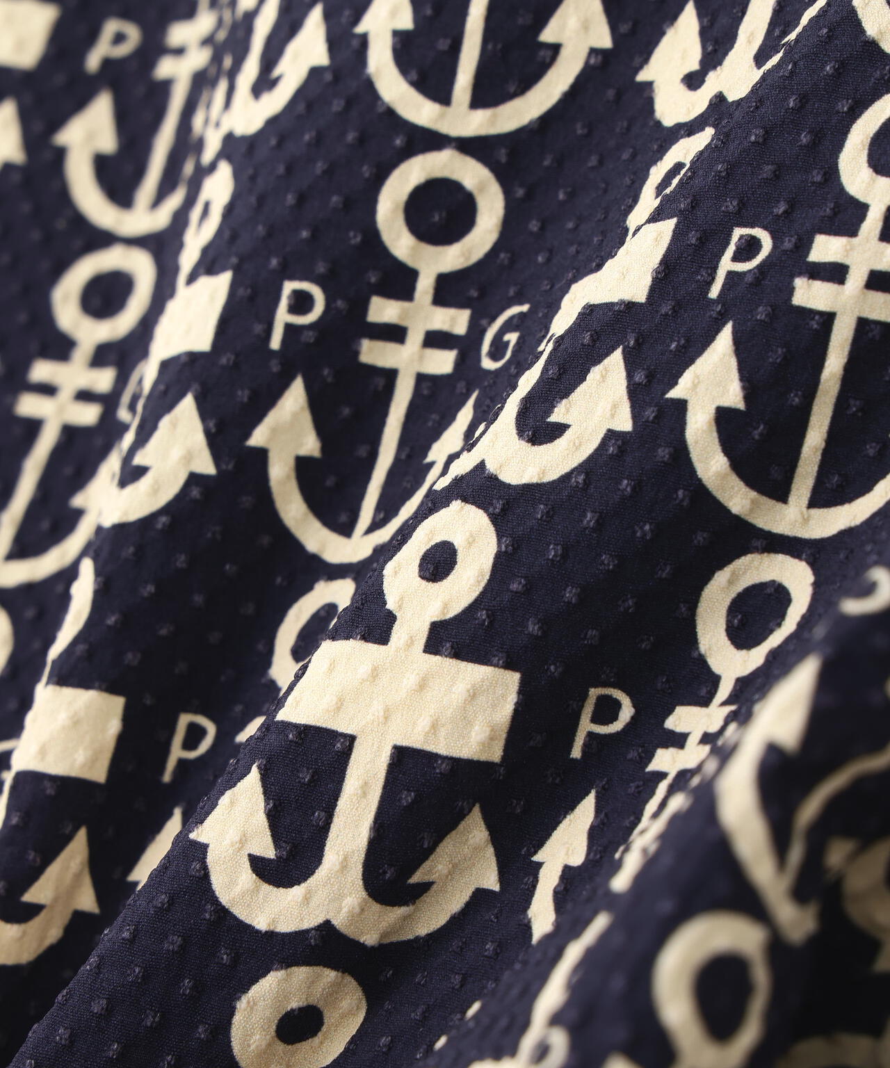 Nyストレッチドビーショートパンツ ＜ロゴアンカー柄＞