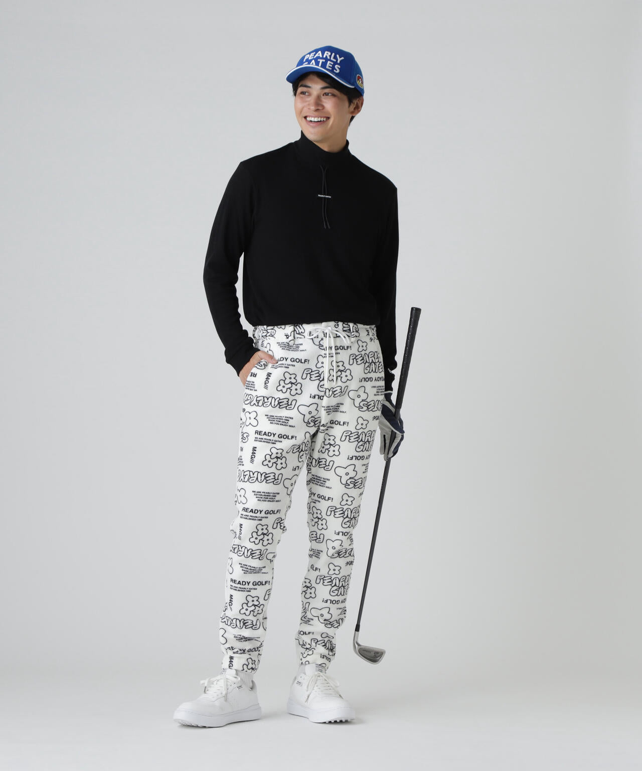 フリース片面起毛パンツ ＜ストリート花柄＞