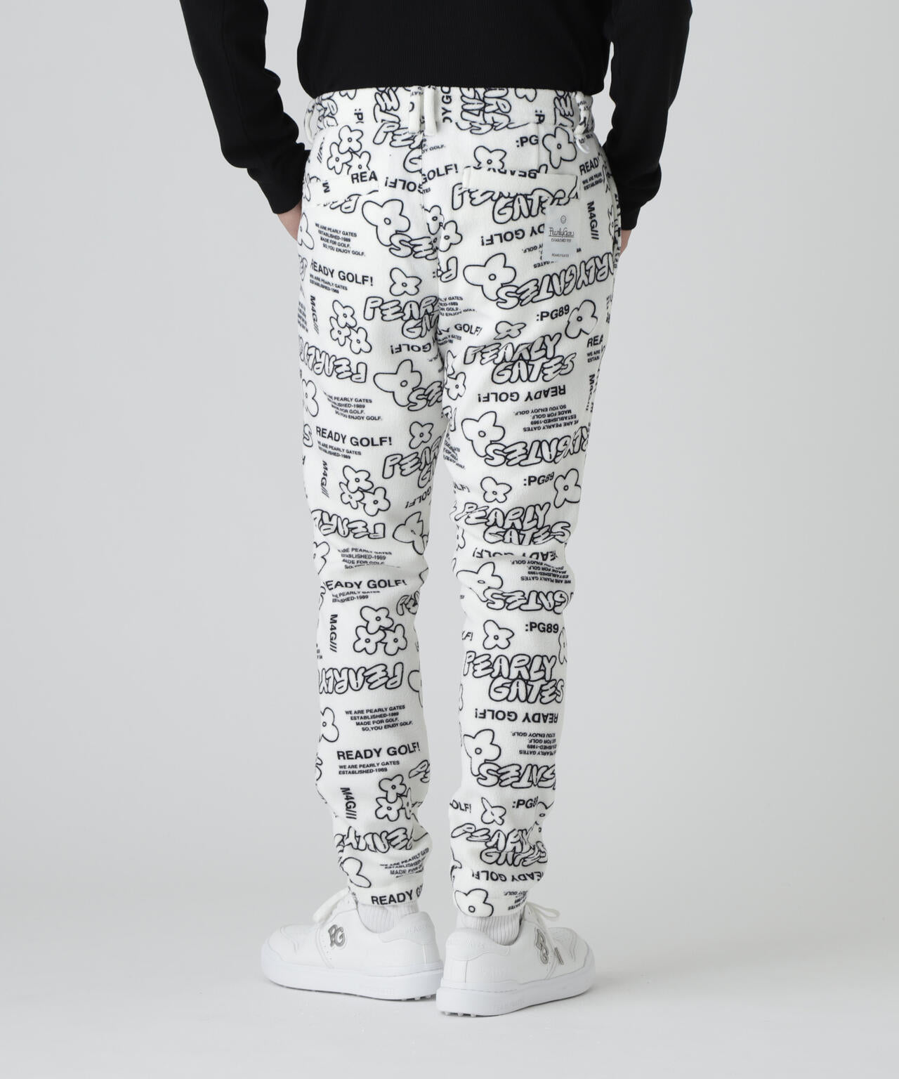 フリース片面起毛パンツ ＜ストリート花柄＞