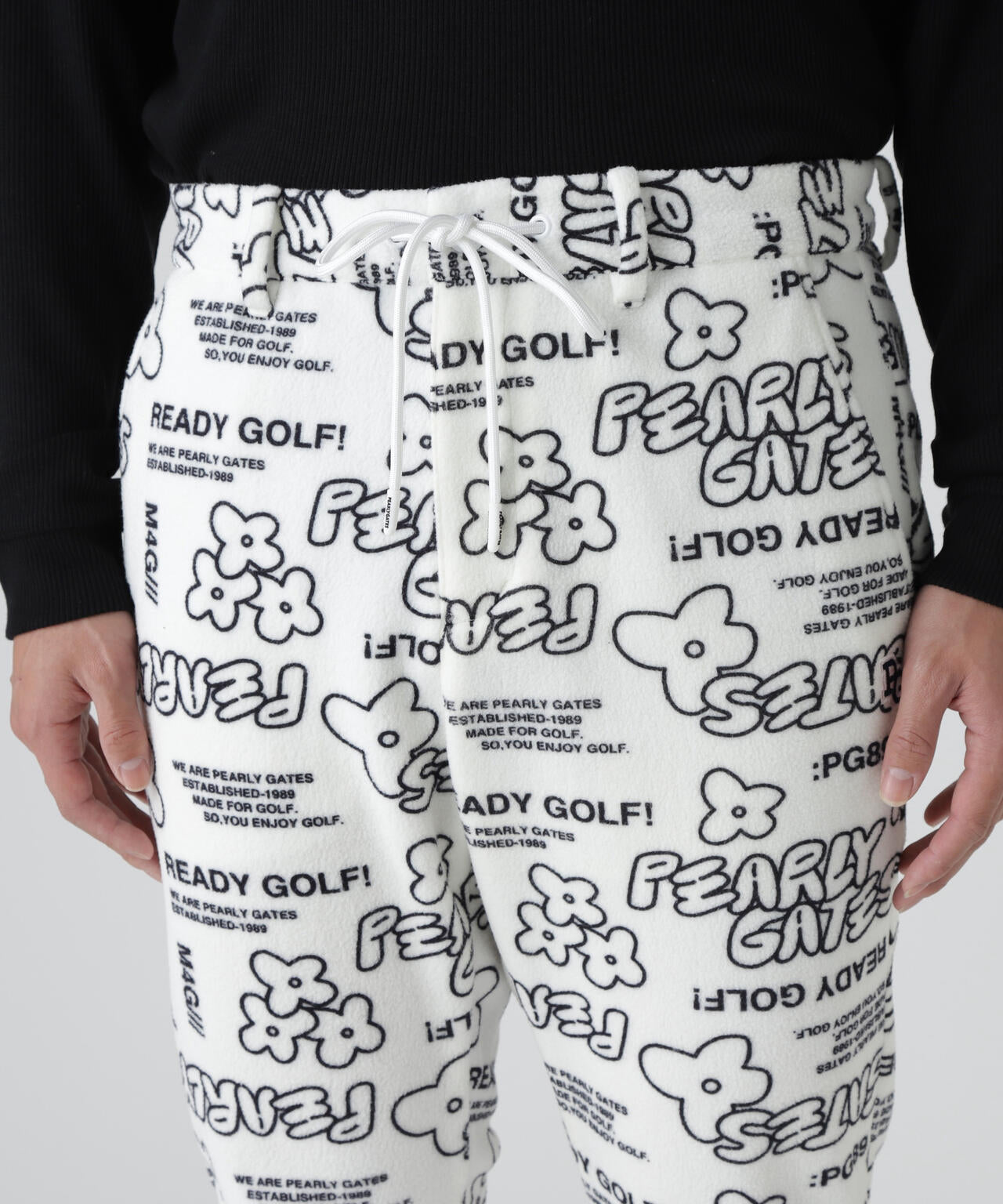 フリース片面起毛パンツ ＜ストリート花柄＞