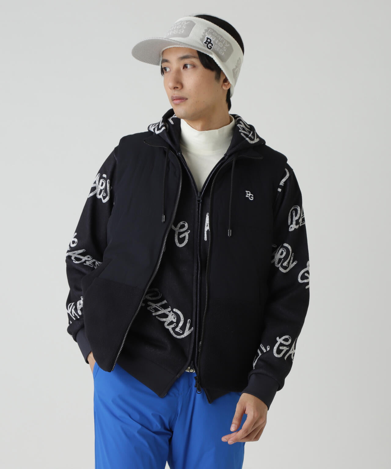 即完売品‼️早い者勝ち‼️パーリーゲイツ　中綿パーカー　ブルゾン　ジャケット 合繊×フリース片面起毛 中綿フルジップアップベスト | PEARLY GATES