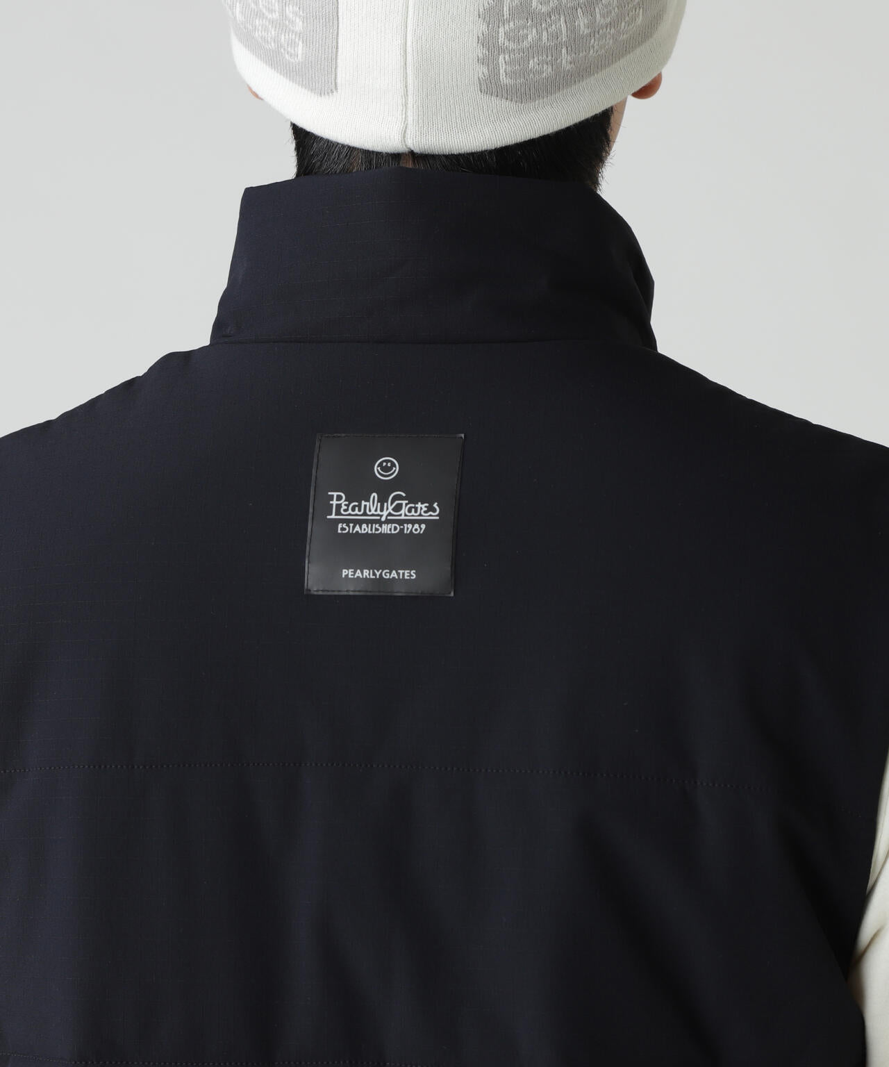 合繊×フリース片面起毛 中綿フルジップアップベスト | PEARLY GATES