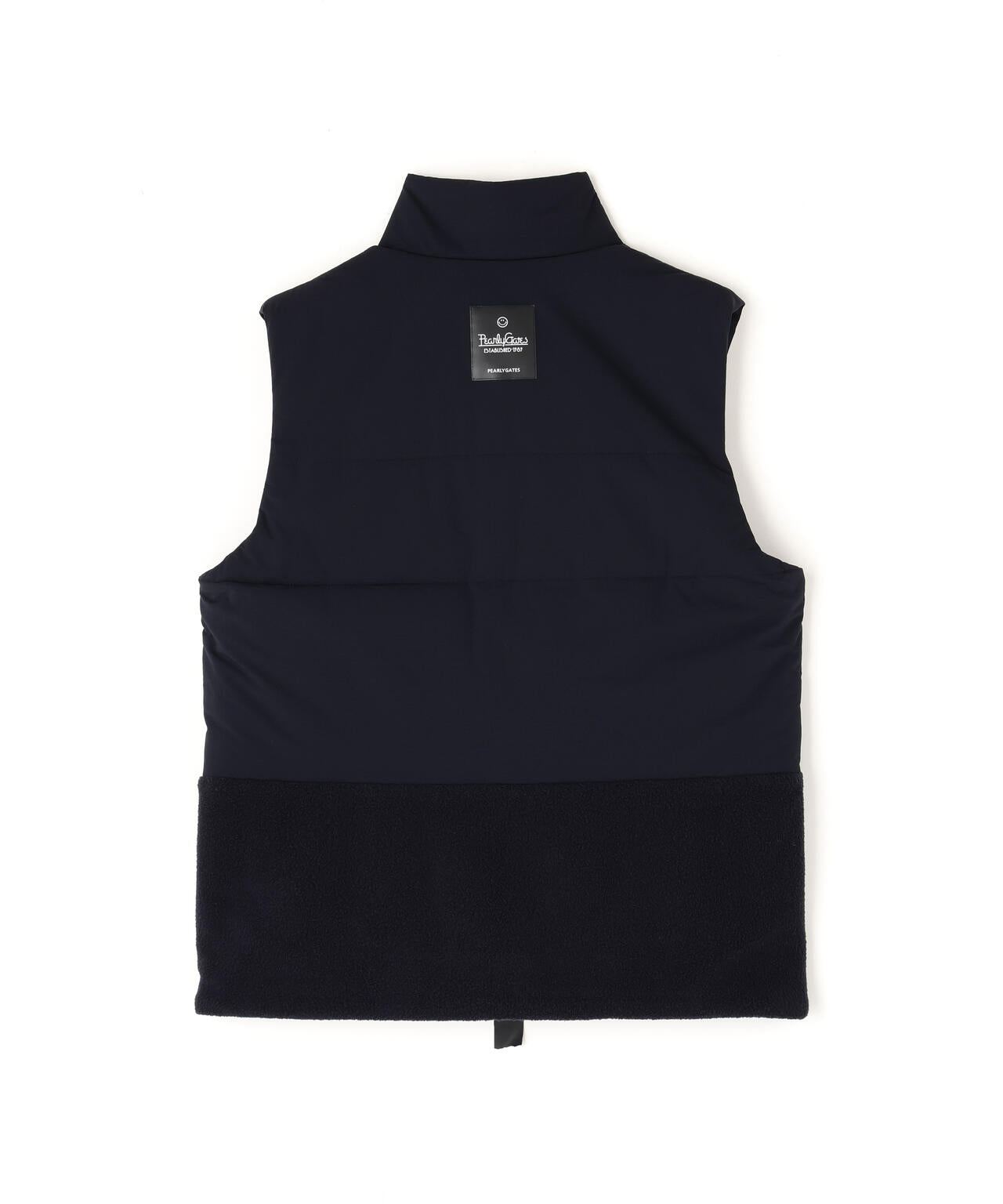 パーリーゲイツ　PEARLY GATES 中綿　フルジップベスト 合繊×フリース片面起毛 中綿フルジップアップベスト | PEARLY GATES