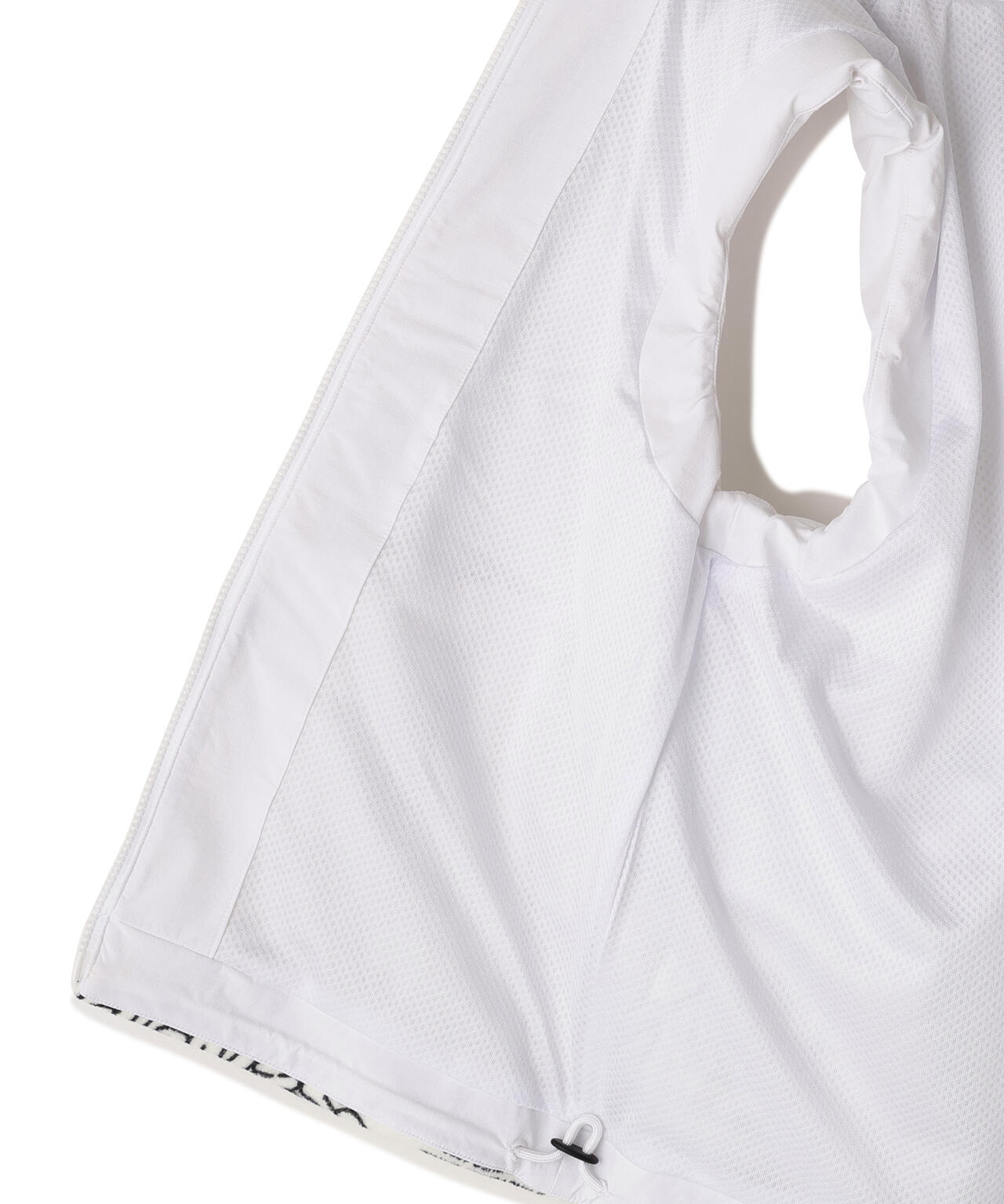 合繊×フリース片面起毛中綿フルジップアップベスト ＜ストリート花柄＞