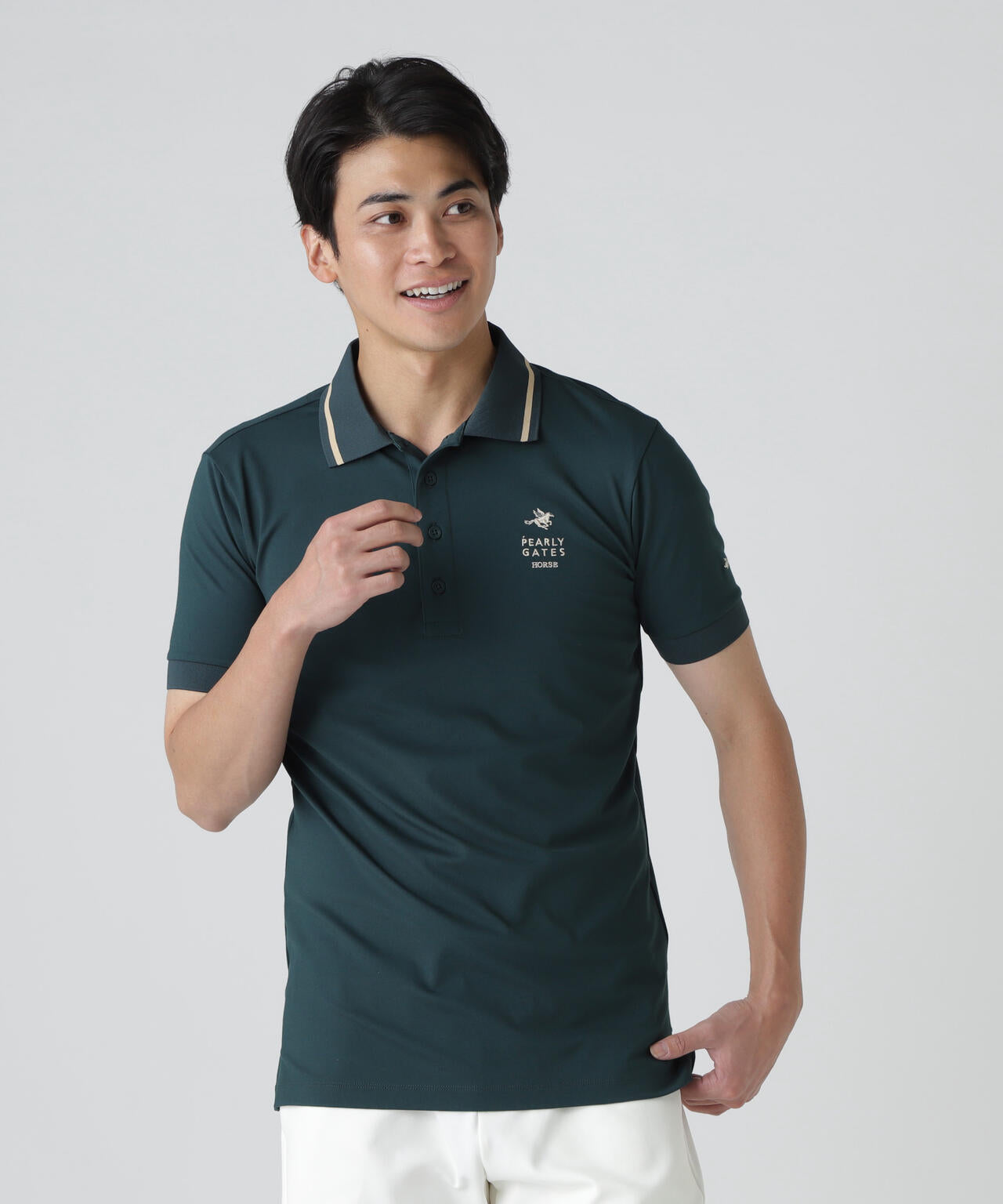 【PGHORSE】 MUTEKIベアスムース半袖ポロシャツ