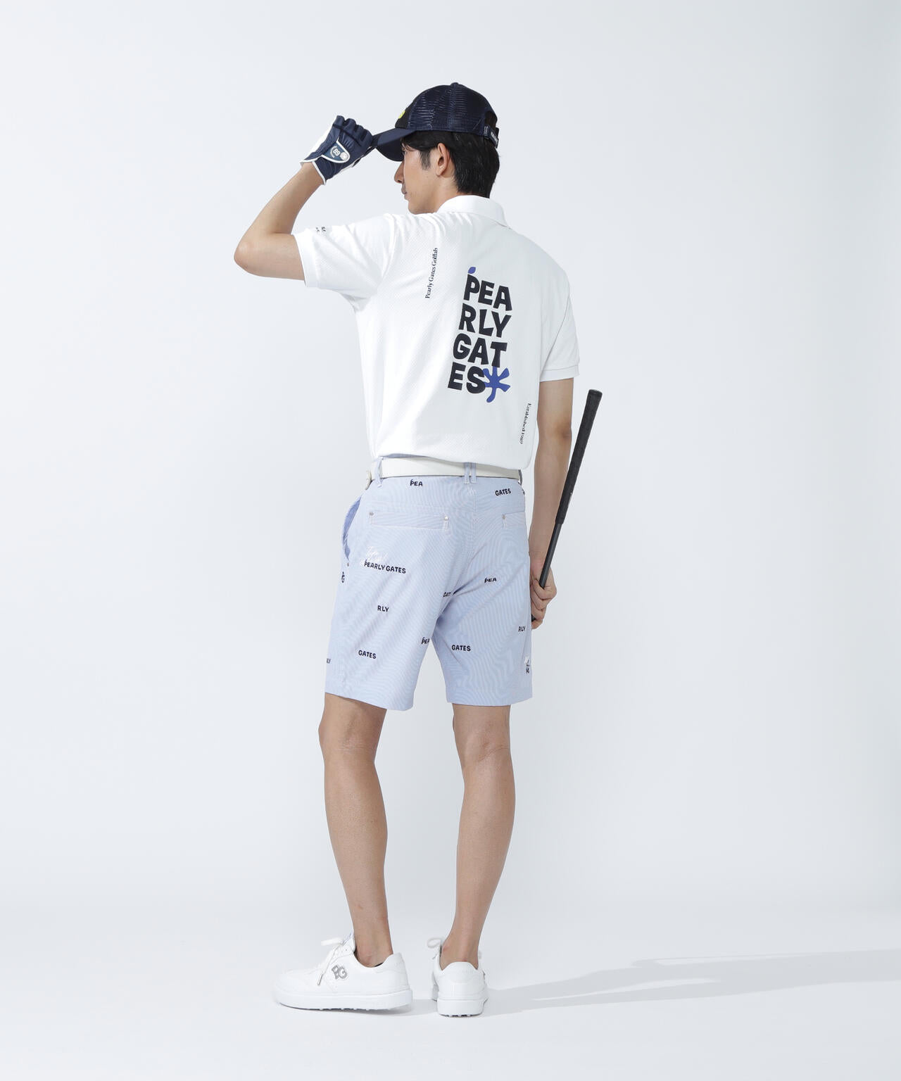 サッカーチェック半袖ポロシャツ