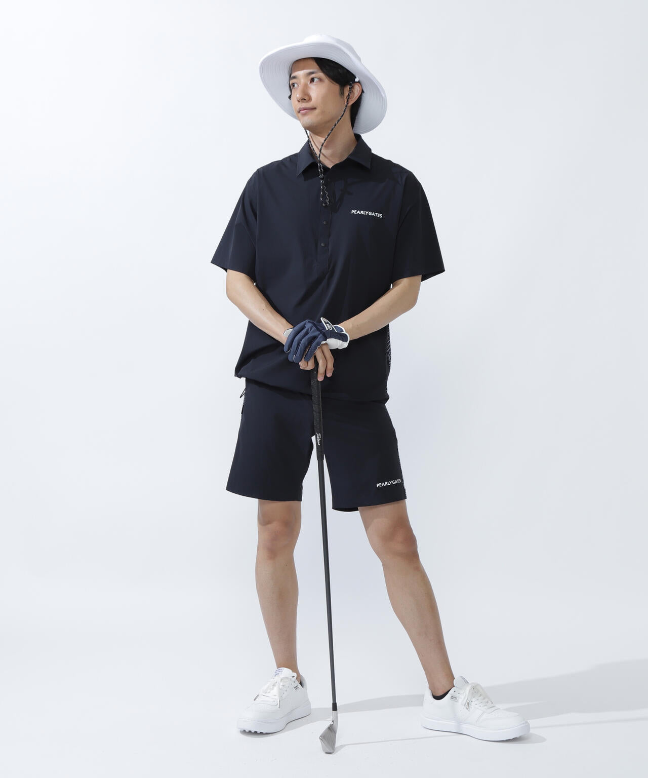 ナイロンアクティブストレッチ半袖ポロシャツ