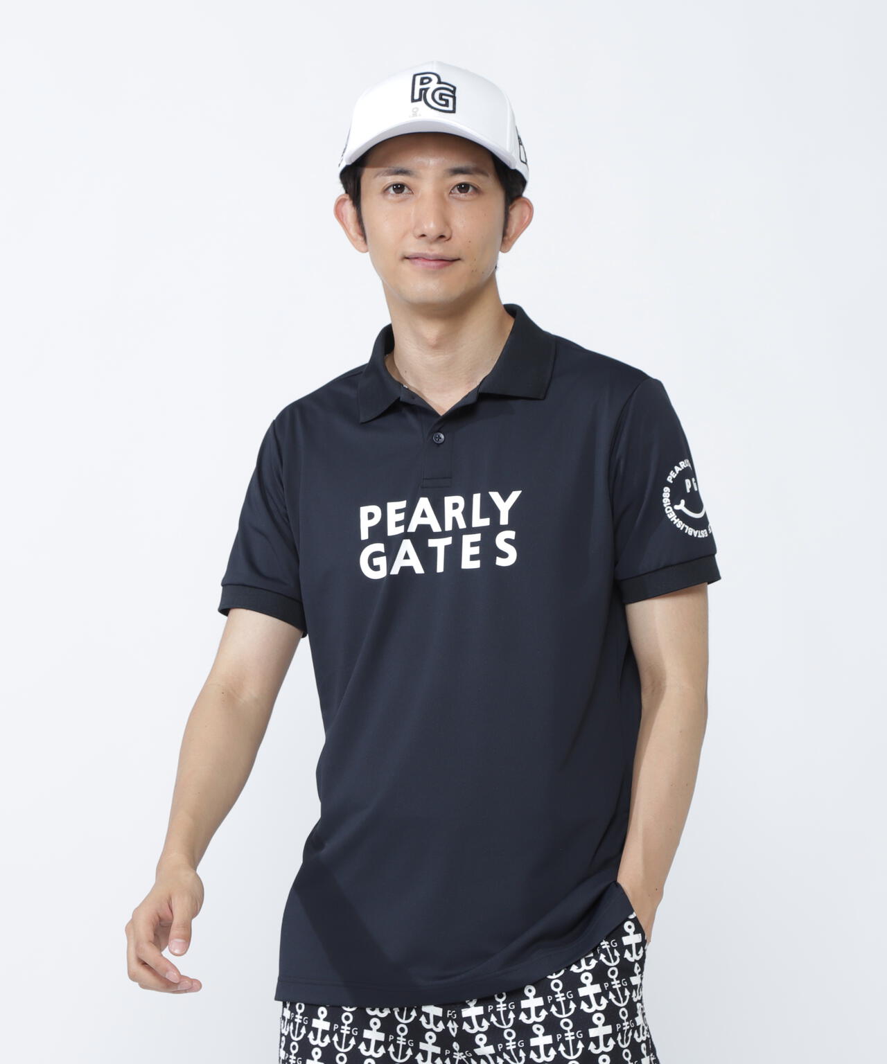 PG is PG ハイゲージストレッチBOXカノコ半袖ポロシャツ