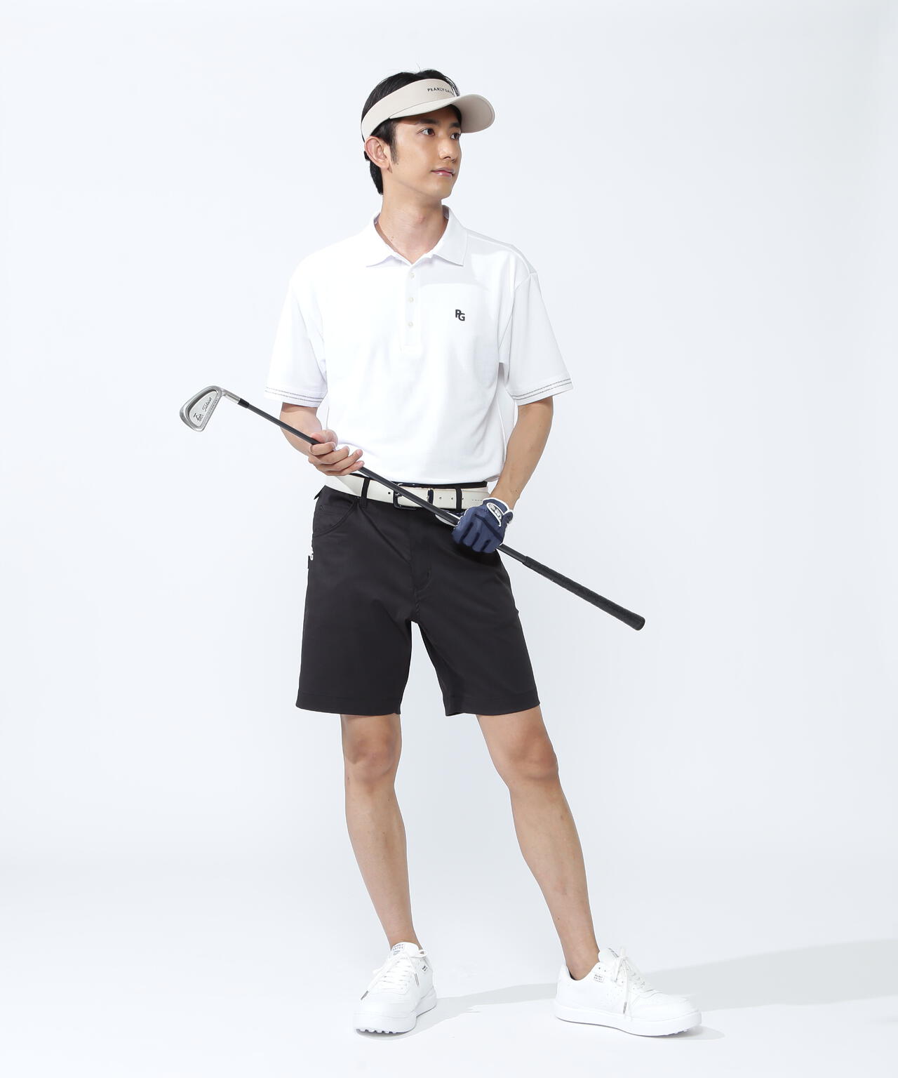 ストレッチミニバブル半袖ポロシャツ