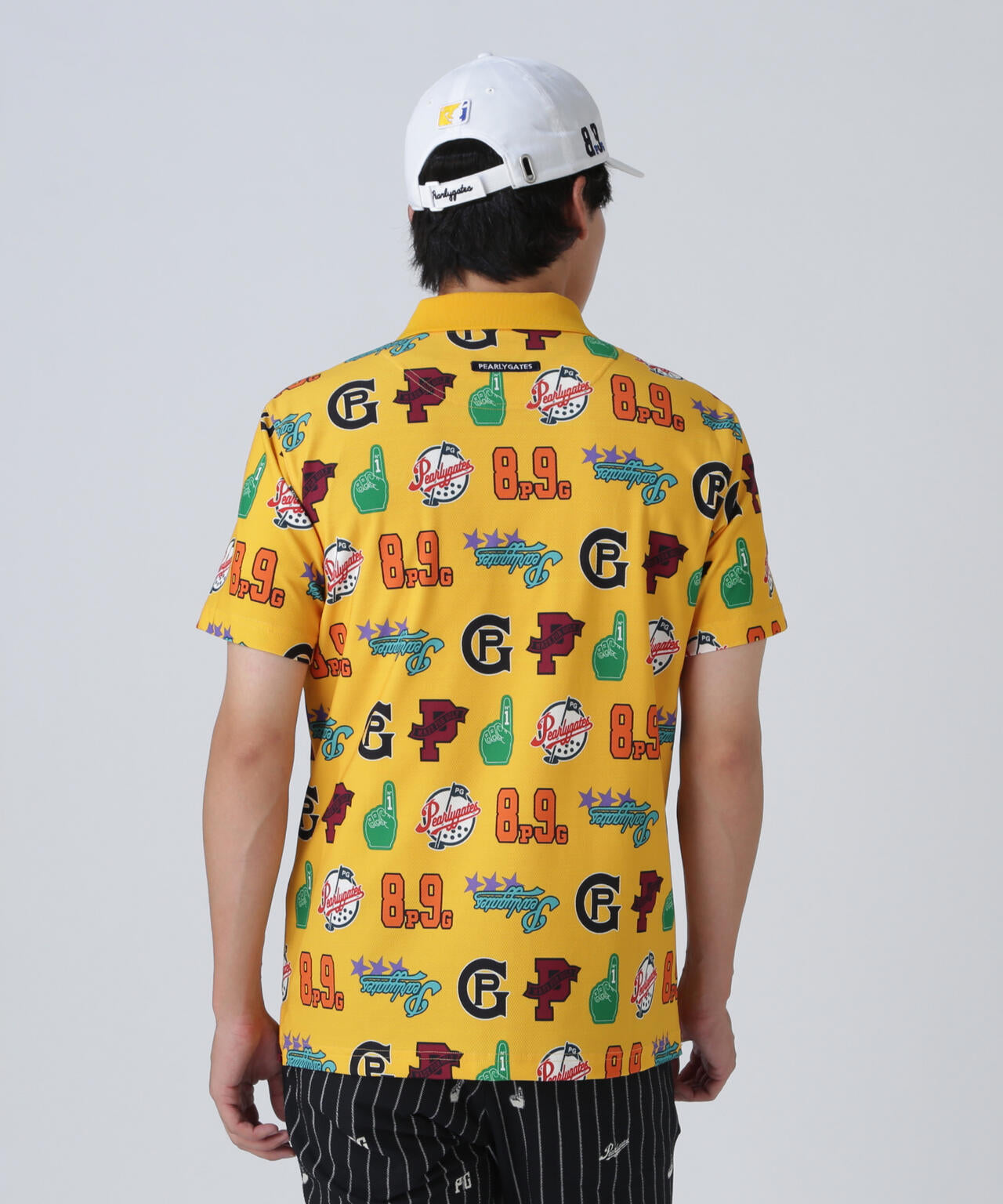 Peストレッチメッシュ半袖ポロシャツ ＜POPベースボール柄＞ | PEARLY