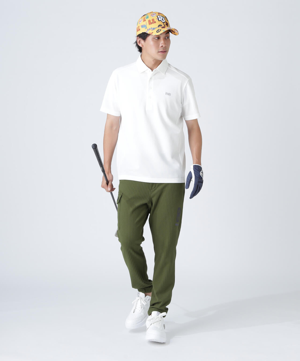 ハイエアーパームタイプカノコ半袖ポロシャツ