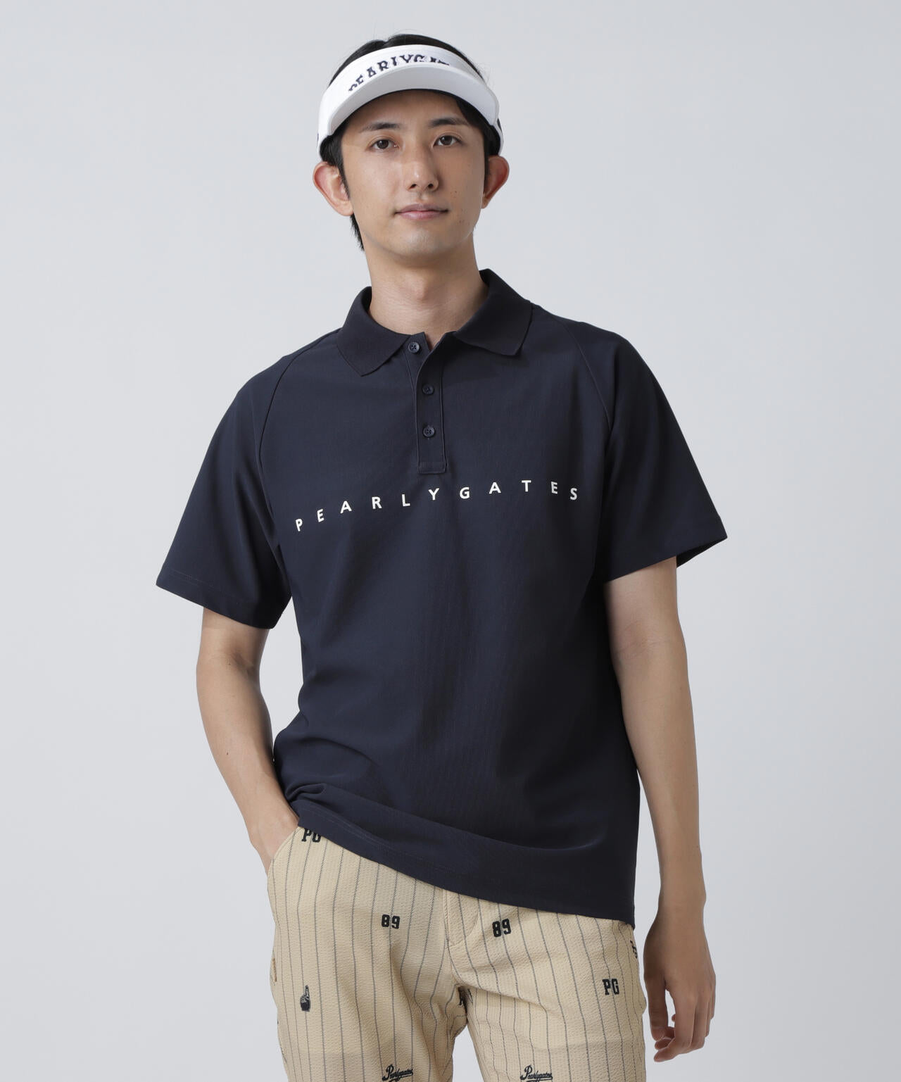 フルダルパールトリコット半袖ポロシャツ