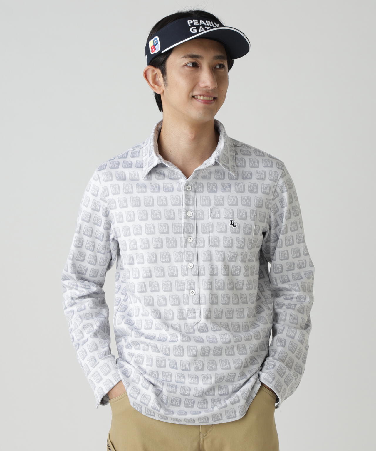 C/PeストレッチWJQ長袖カットソープルオーバー ＜MIXパターン＞