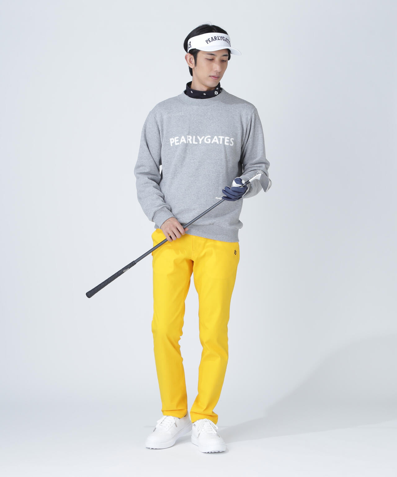 パーリーゲイツ　スウェット パーカー＆パンツ　セットアップ　5 Lサイズ　グレー セットアップ ゴルフ メンズ メンズパーカー・トレーナー | 通販