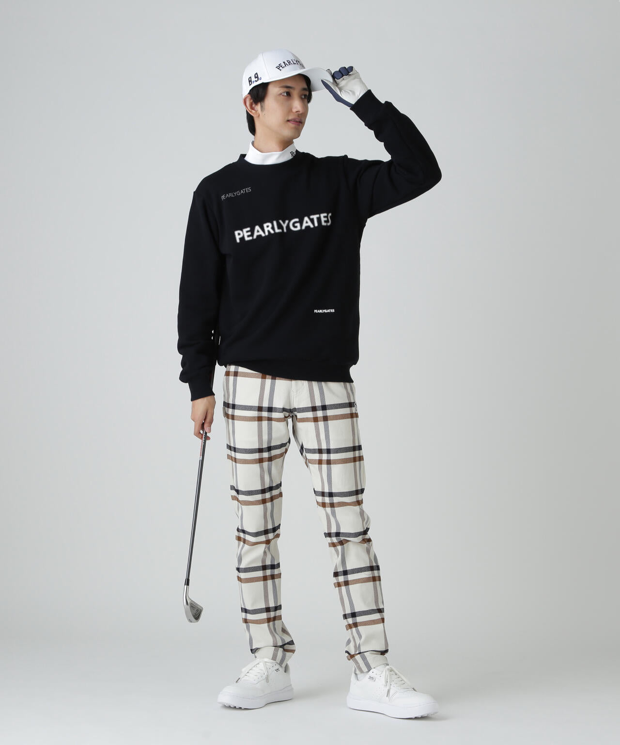 ジグザグ裏毛ジャガードクルーネックスウェットプルオーバー | PEARLY