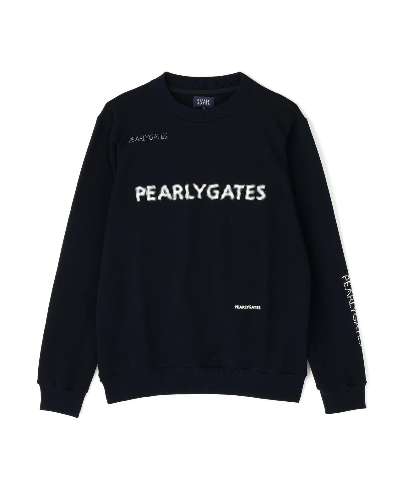 ジグザグ裏毛ジャガードクルーネックスウェットプルオーバー