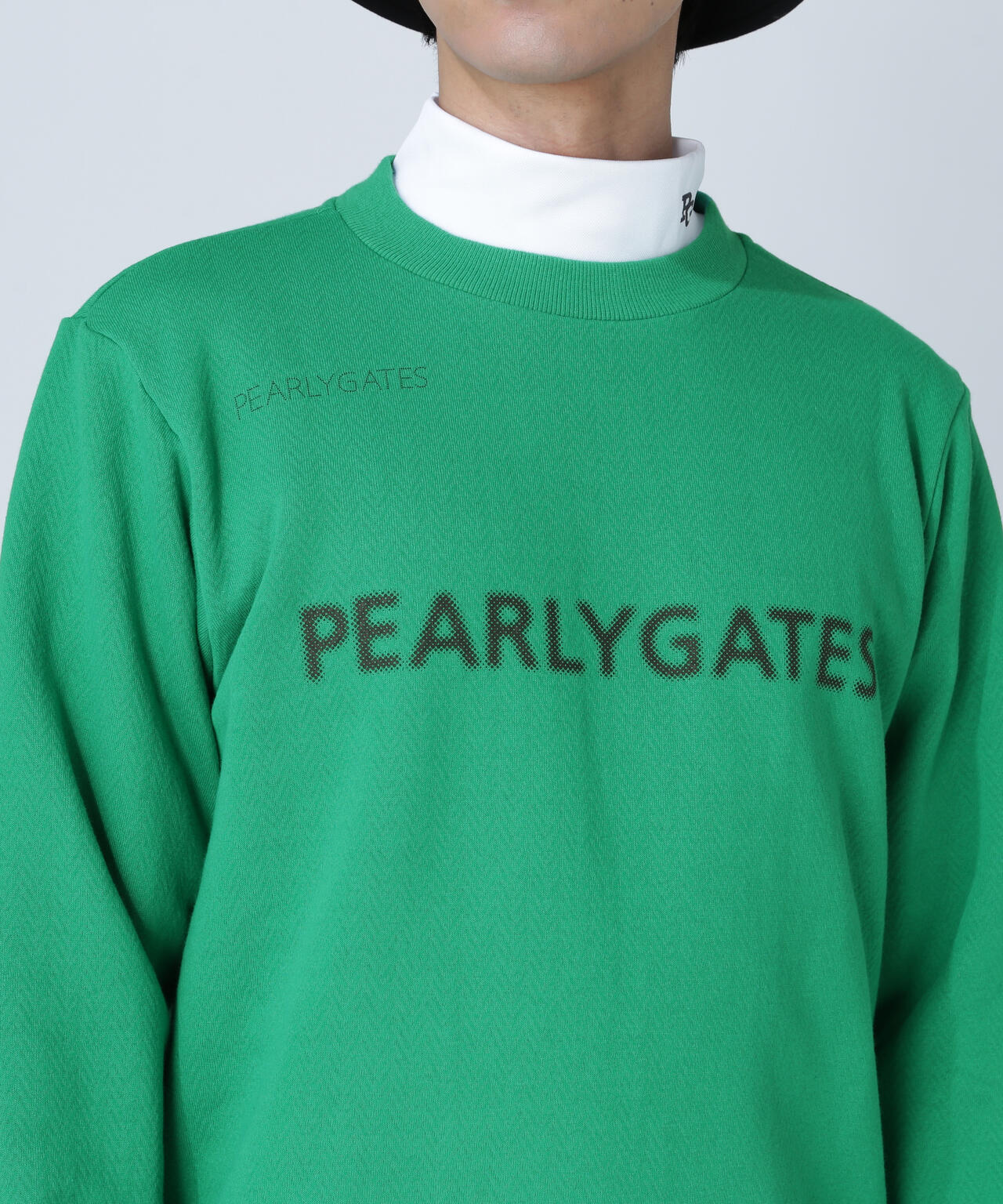 ジグザグ裏毛ジャガードクルーネックスウェットプルオーバー