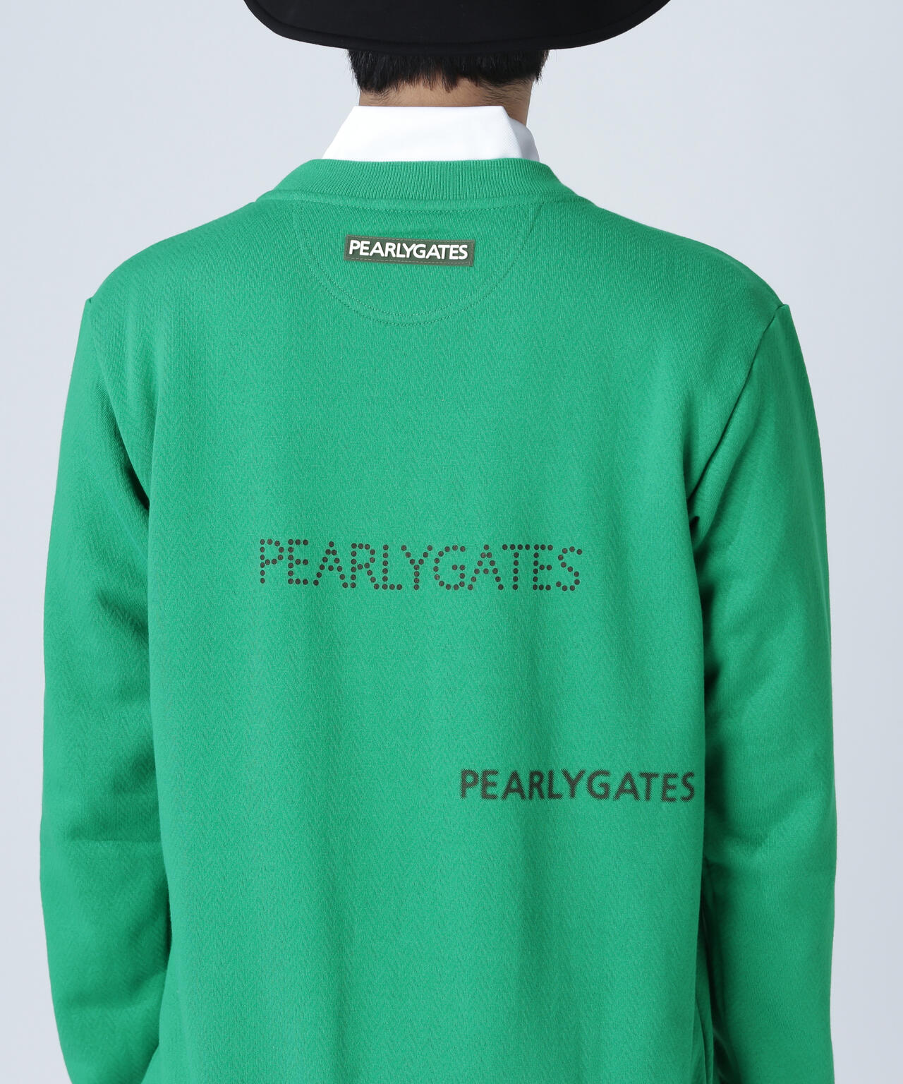 ジグザグ裏毛ジャガードクルーネックスウェットプルオーバー