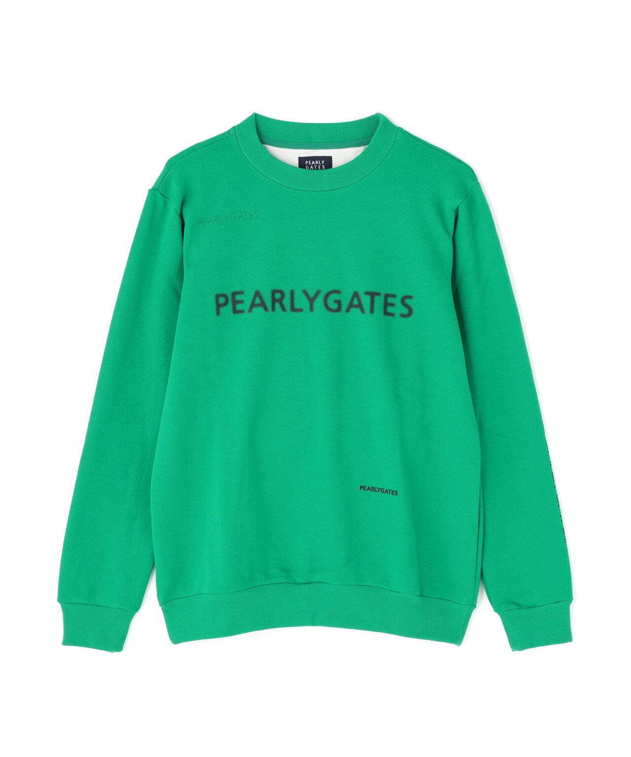 ジグザグ裏毛ジャガードクルーネックスウェットプルオーバー | PEARLY