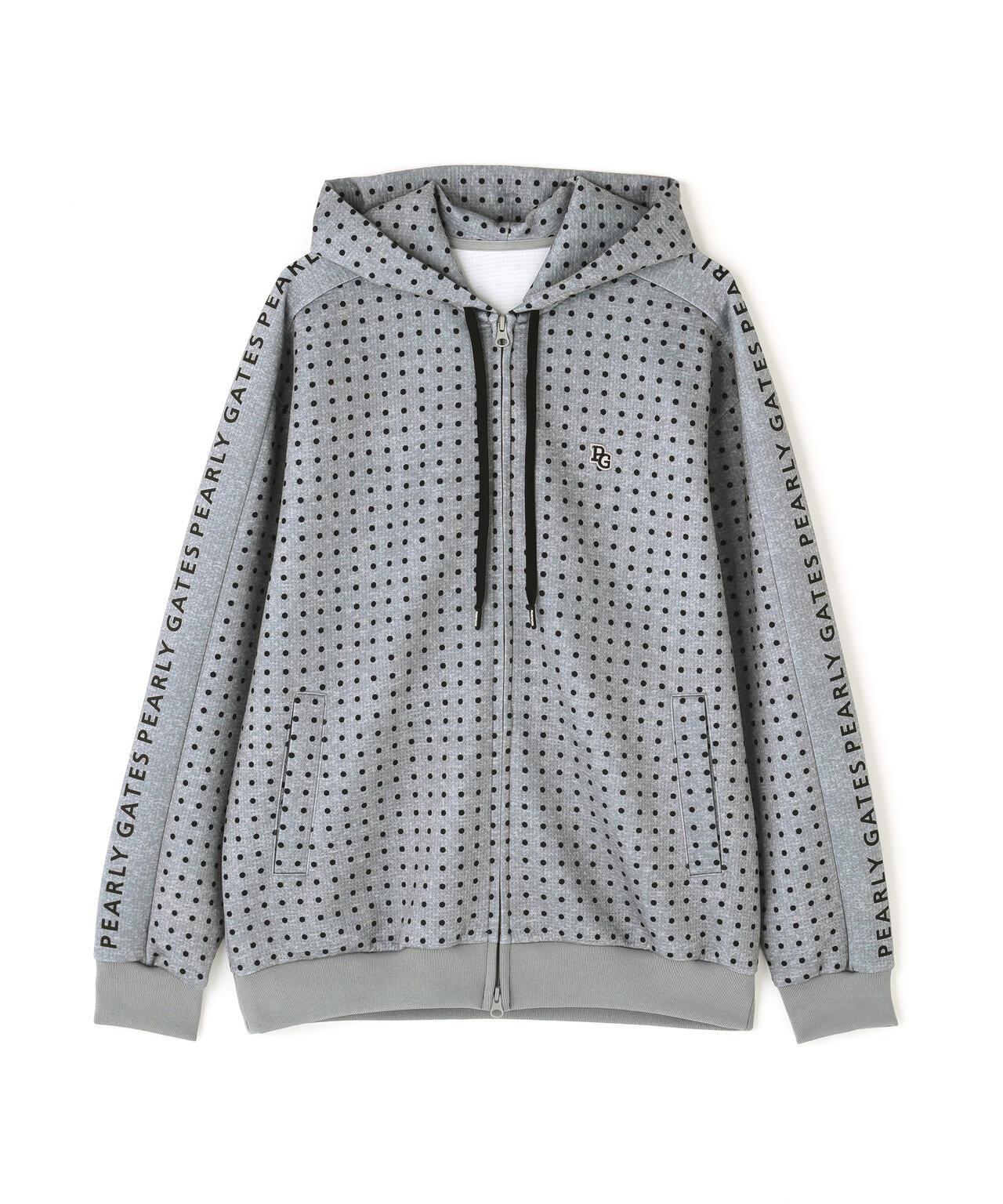 ダブルフェイス フルジップフーディ ＜ミニドット柄＞ | PEARLY