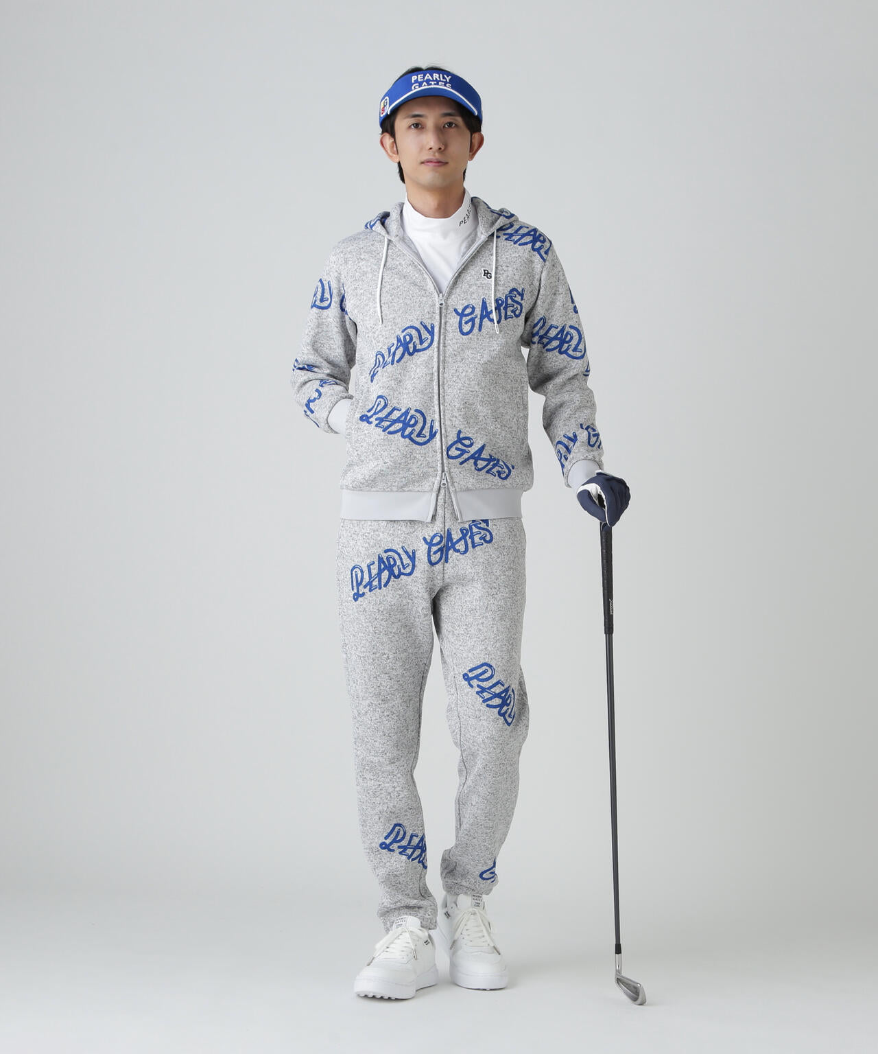 両面起毛ぷにぷにロゴ柄フルジップフーディ | PEARLY GATES（パーリー