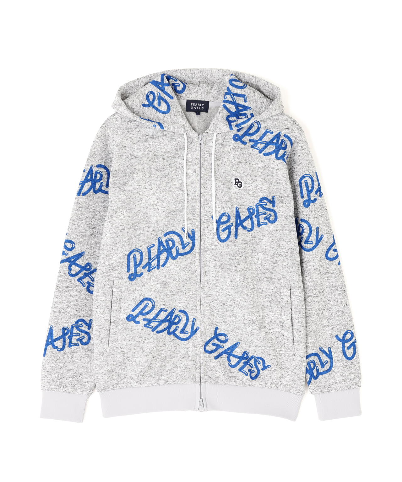 両面起毛ぷにぷにロゴ柄フルジップフーディ | PEARLY GATES（パーリー