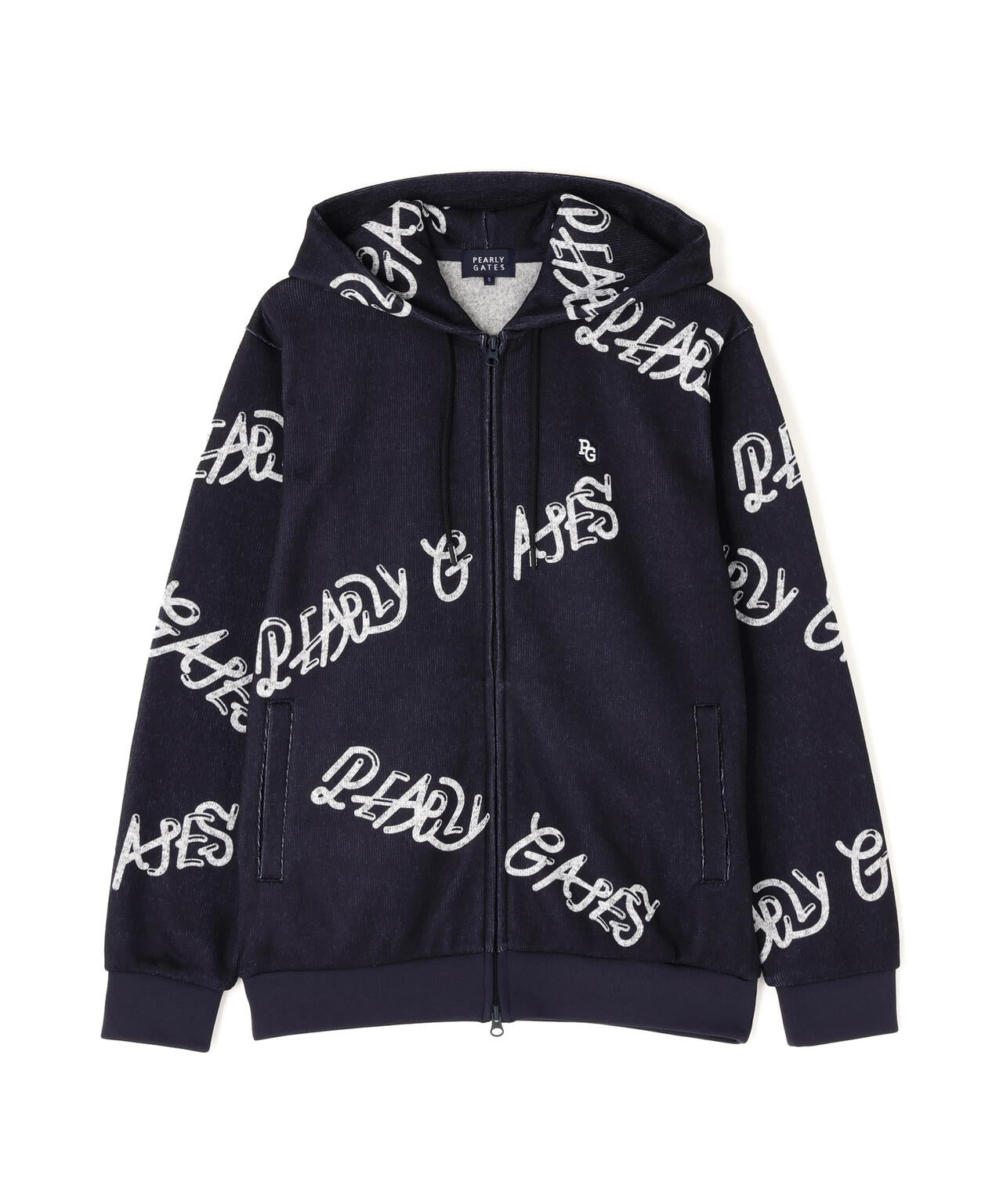 両面起毛ぷにぷにロゴ柄フルジップフーディ | PEARLY GATES（パーリー