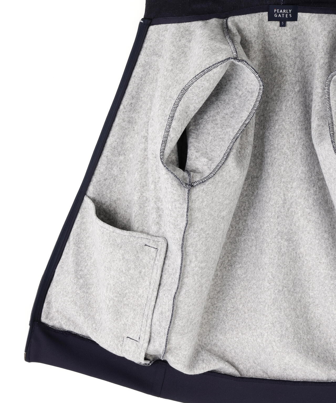 両面起毛ぷにぷにロゴ柄フルジップフーディ | PEARLY GATES（パーリー