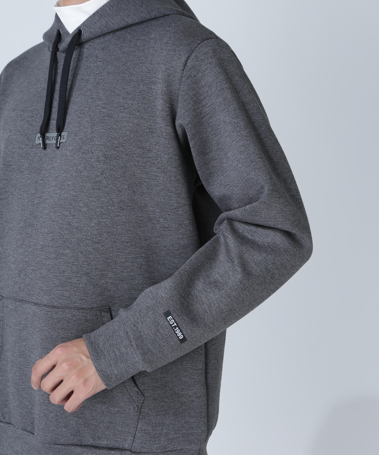 PEARLY GATES CRAFTEVO×ホールガーメント 中綿　フーディ Nyストレッチ中綿フーディブルゾン ＜ギザ星柄＞ | PEARLY GATES