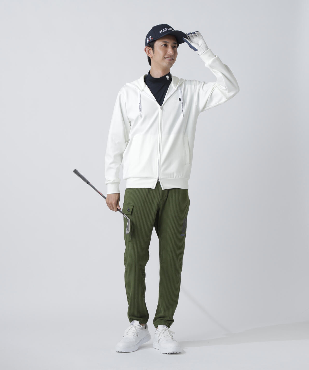 PEARLY GATESフード付きセットアップ スタイルプラスAIR フルジップフーディ | PEARLY GATES